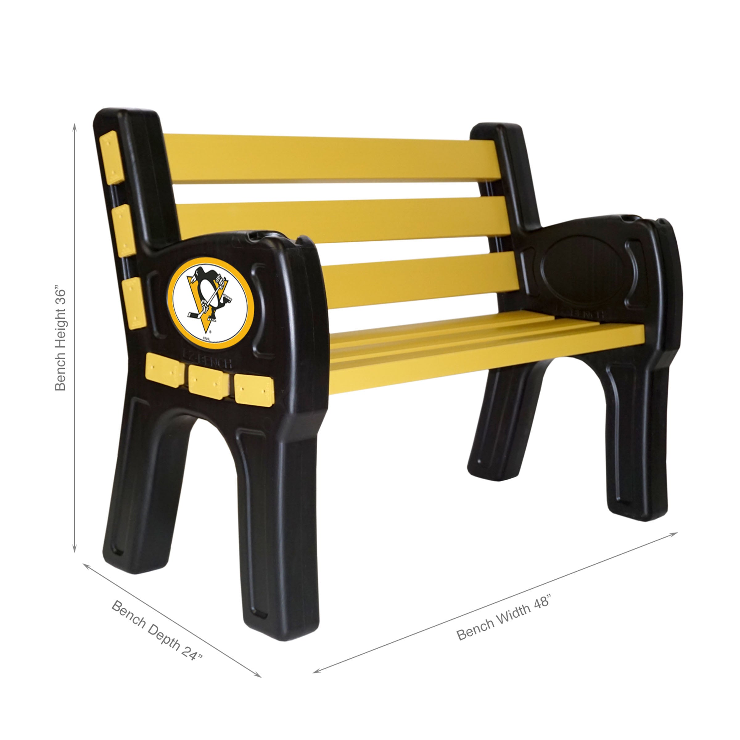 Pittsburgh Penguins Outdoor Bench