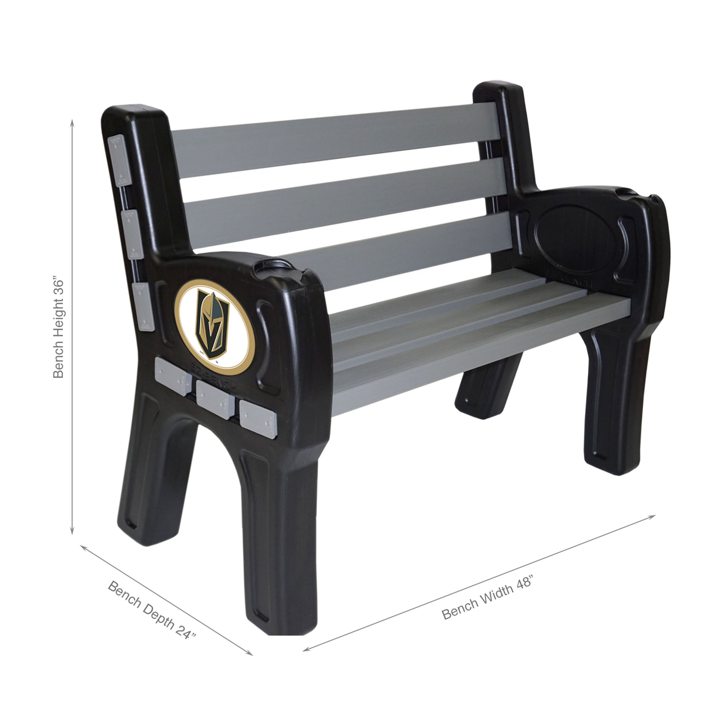 Golden Knights Outdoor Bench