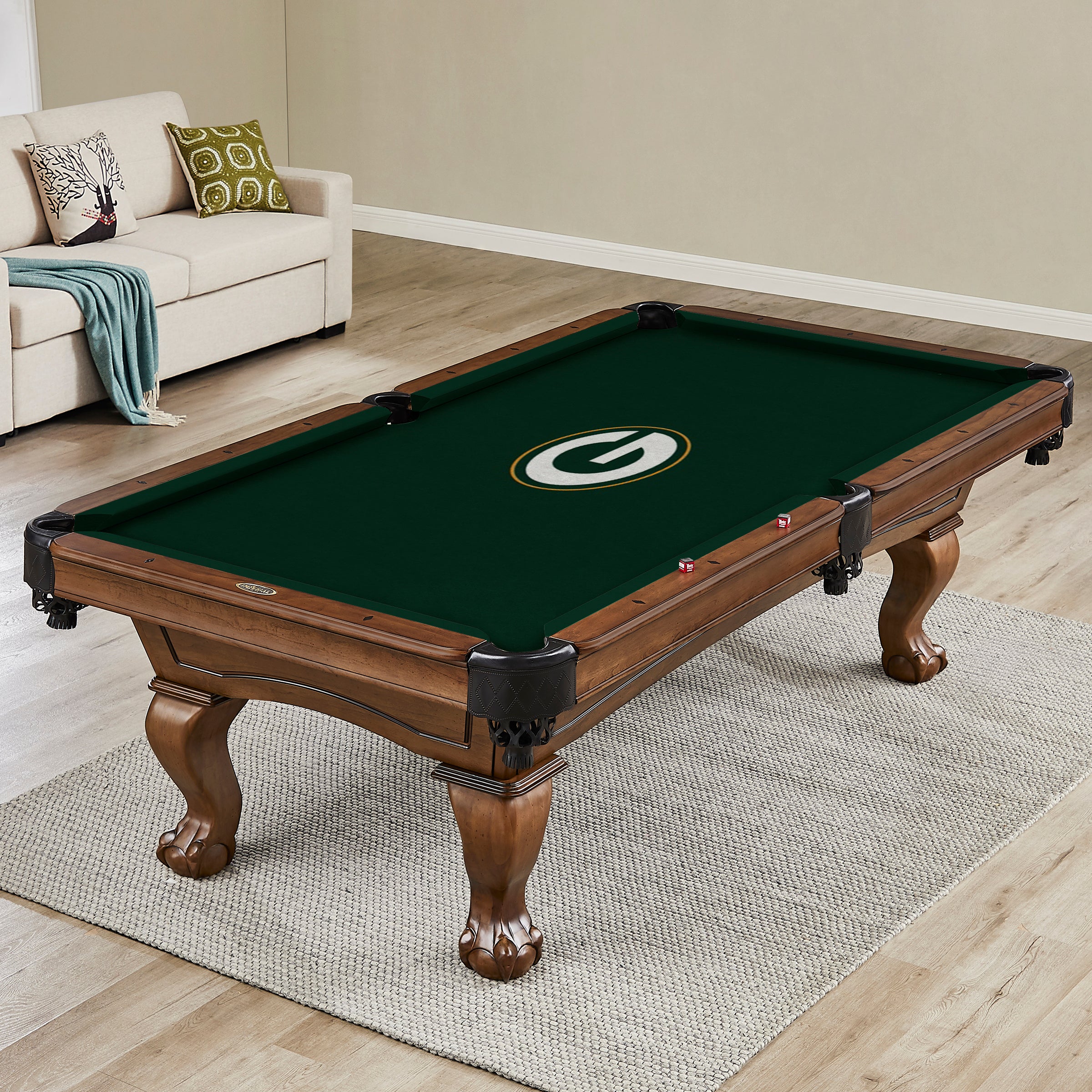 Green Bay Packers 8' Billiard Cloth