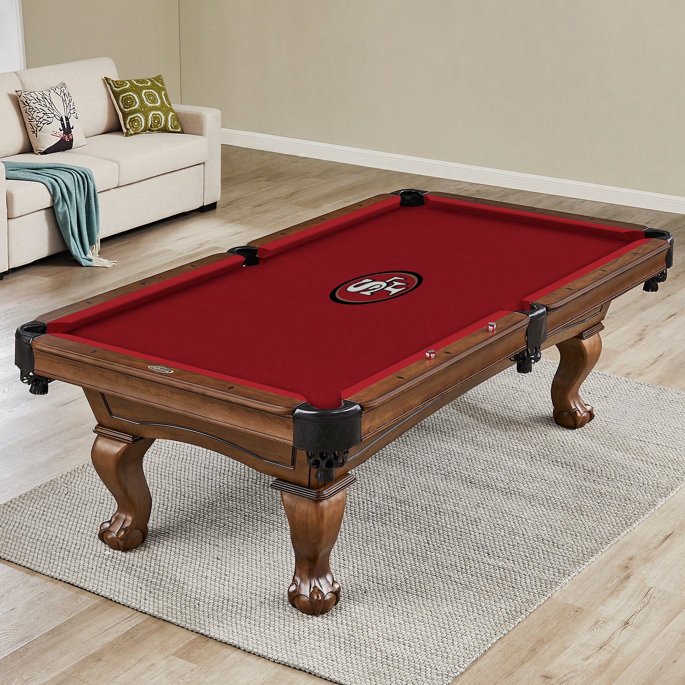 San Francisco 49ers 8' Billiard Cloth