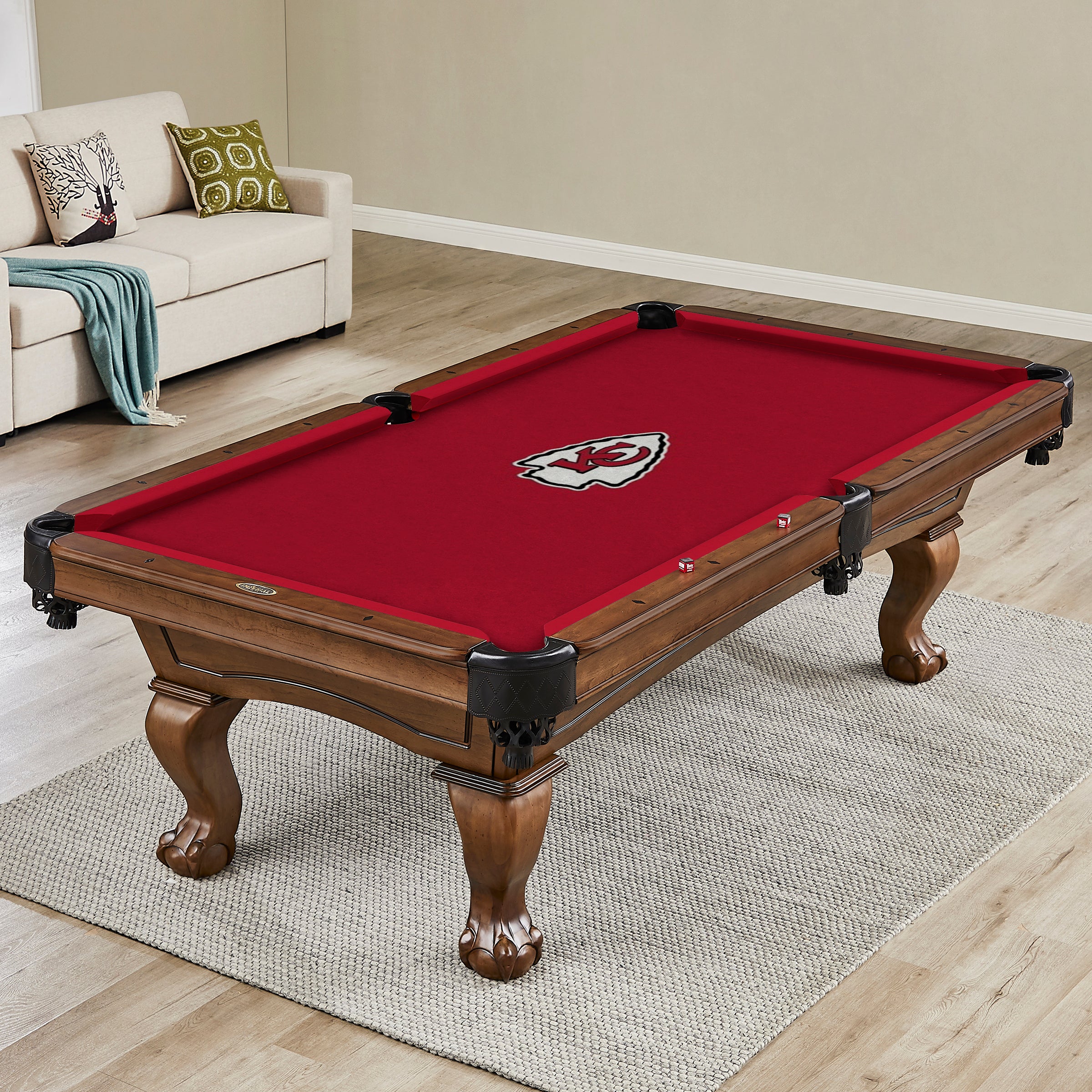 Kansas City Chiefs 8' Billiard Cloth