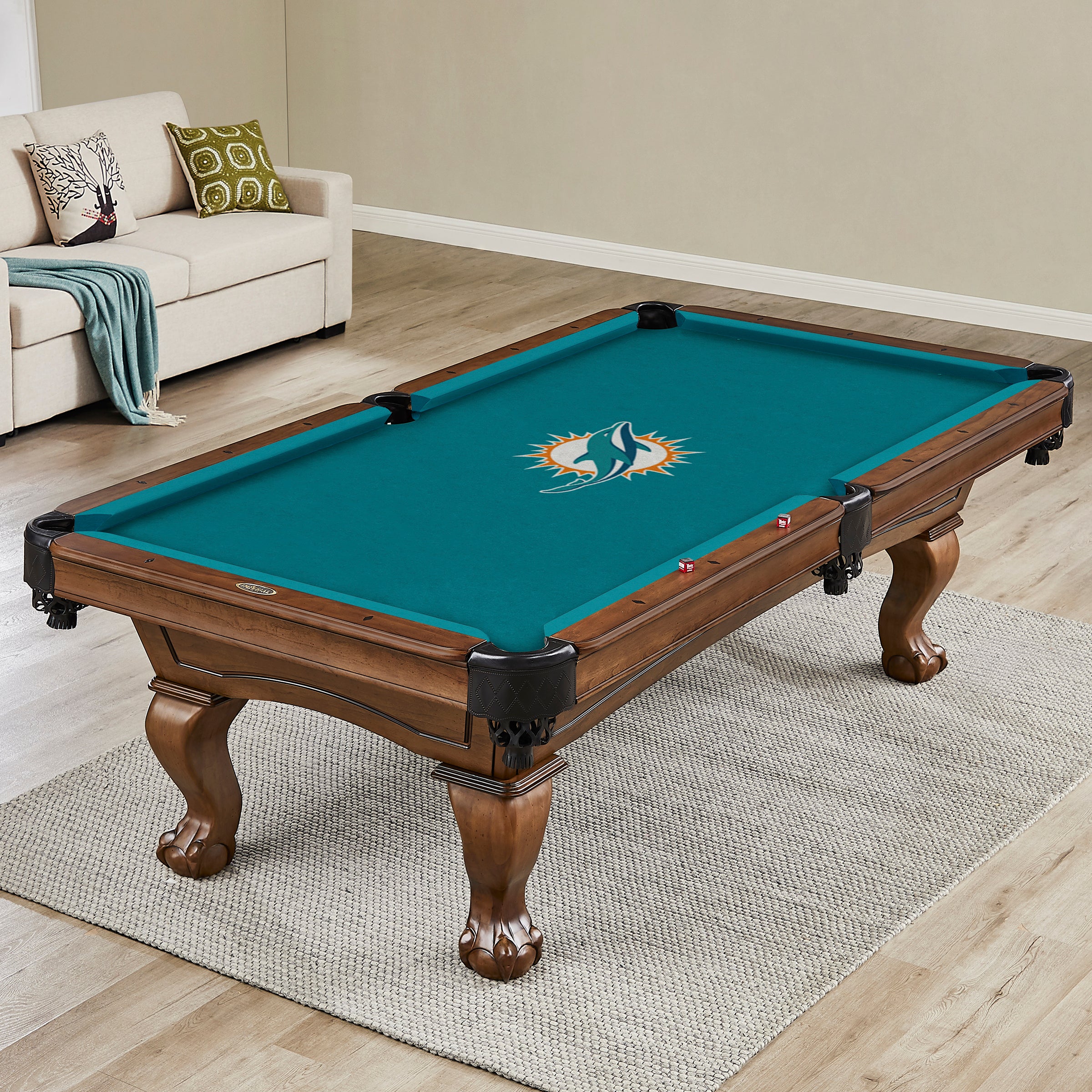 Miami Dolphins 8' Billiard Cloth