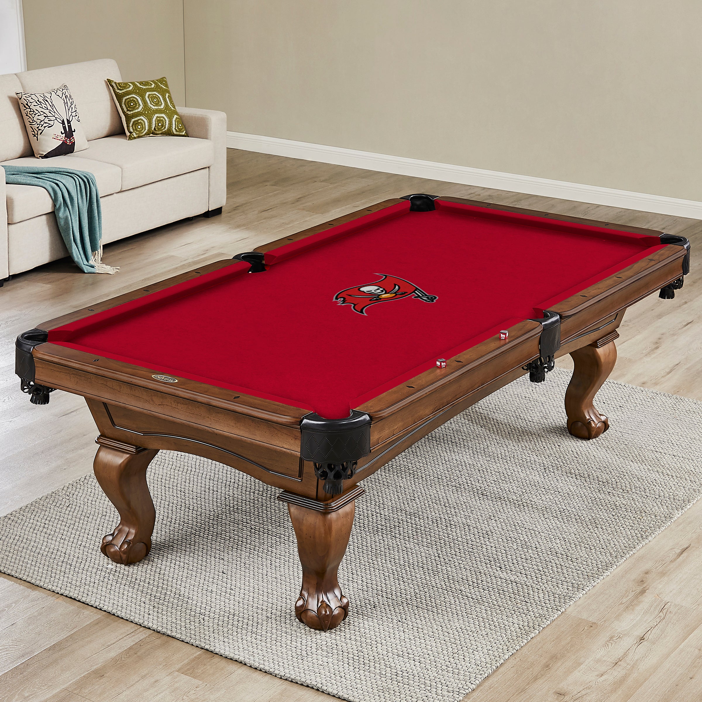 Tampa Bay Buccaneers 8' Billiard Cloth