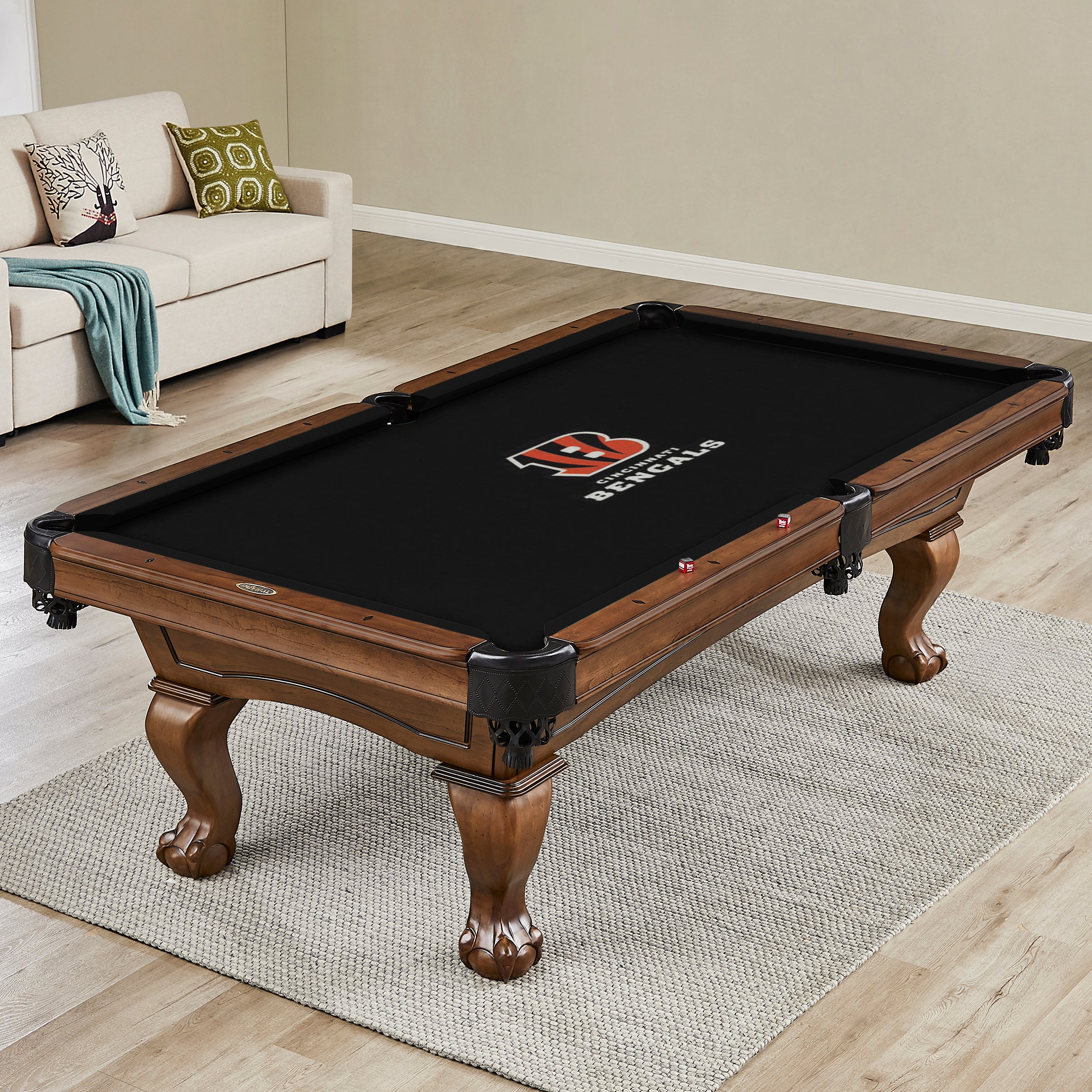 Cincinnati Bengals 8' Billiard Cloth