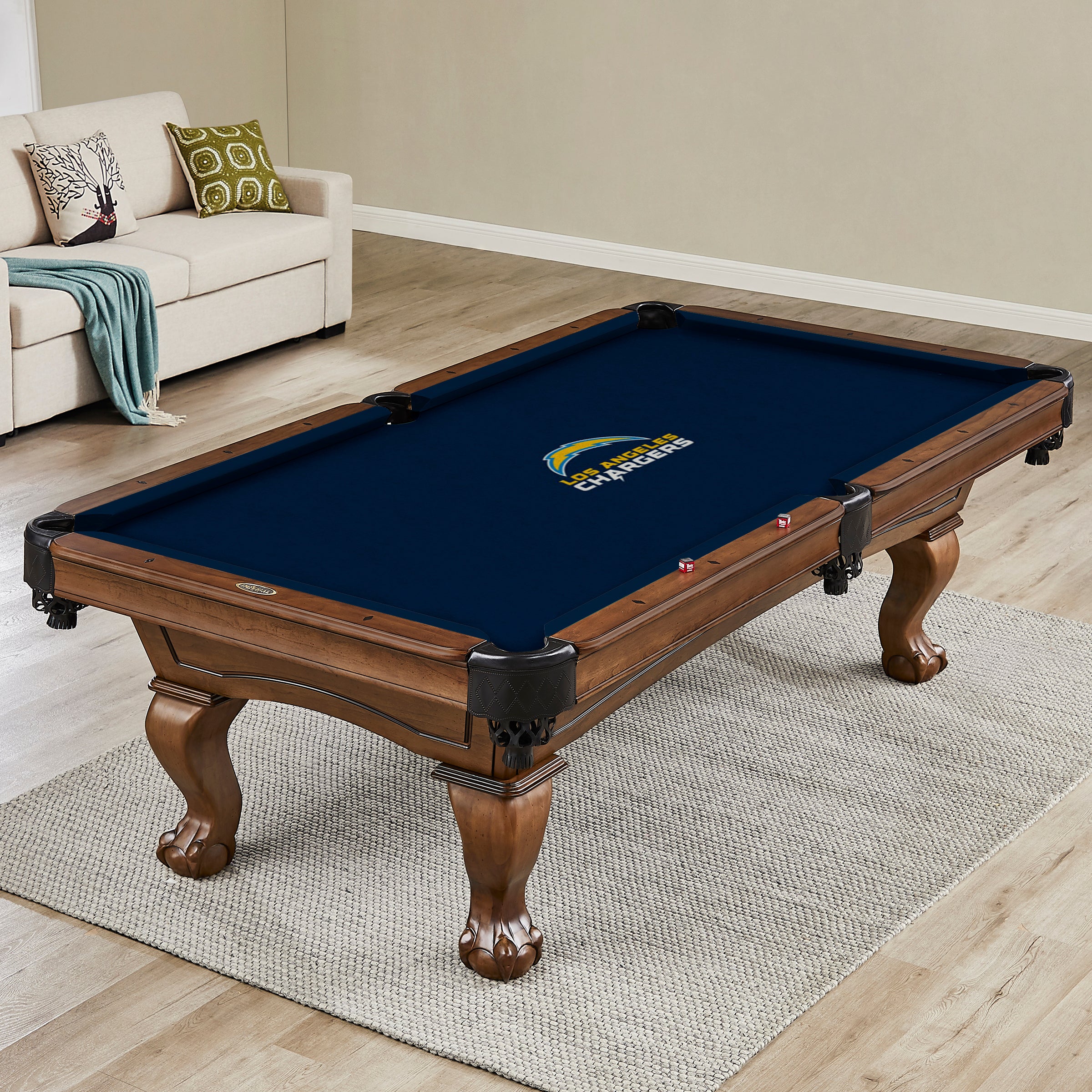 Los Angeles Chargers 8' Billiard Cloth