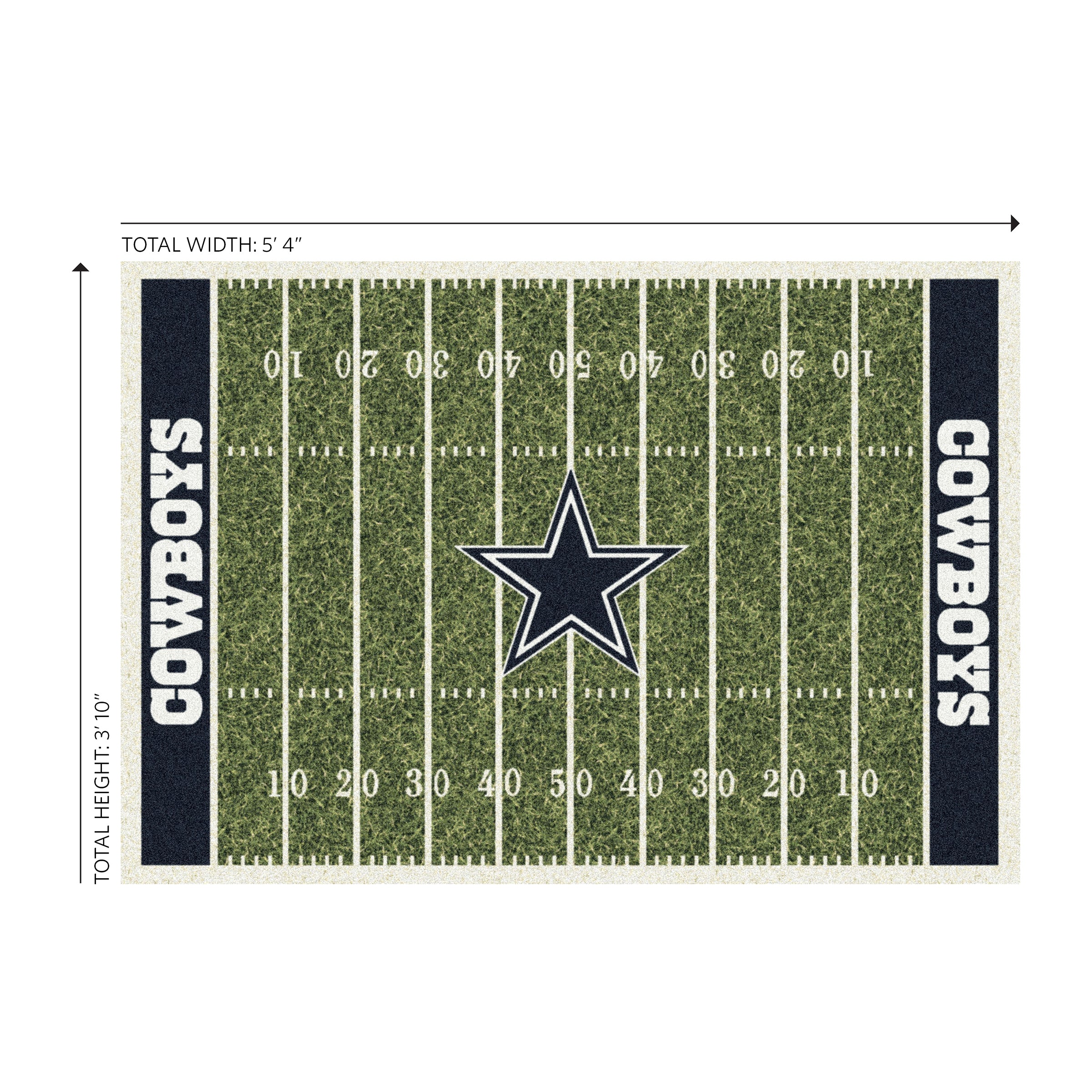 Dallas Cowboys 4x6 Homefield Rug