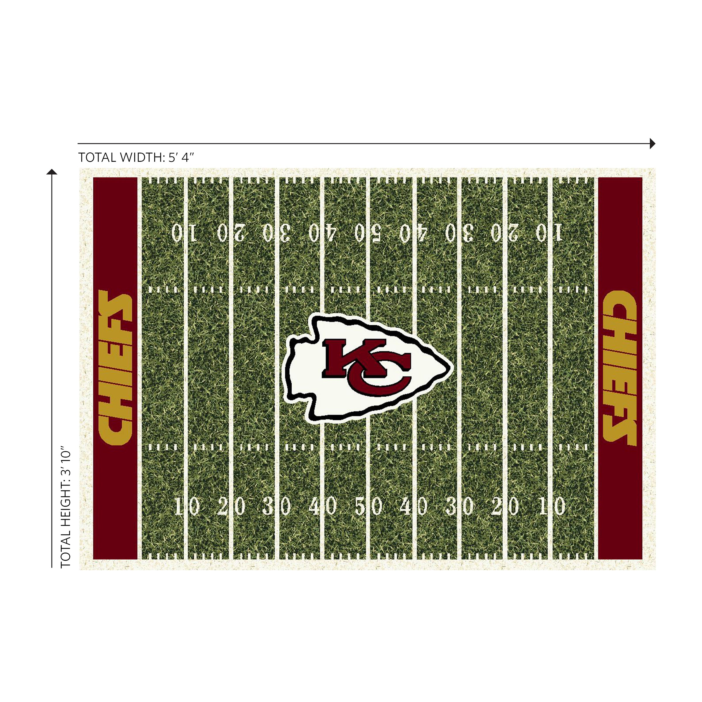 Kansas City Chiefs 4x6 Homefield Rug