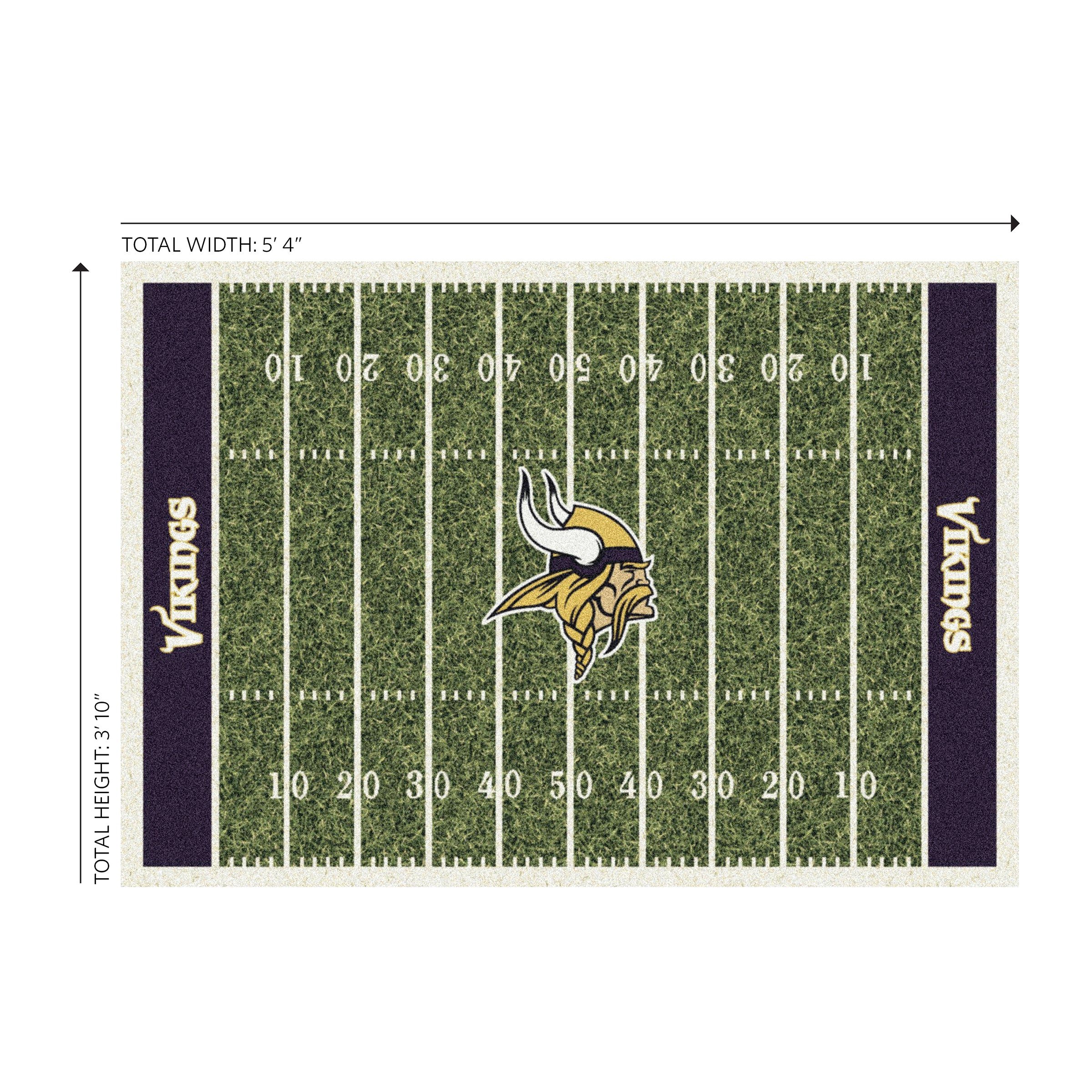 Minnesota Vikings 4x6 Homefield Rug