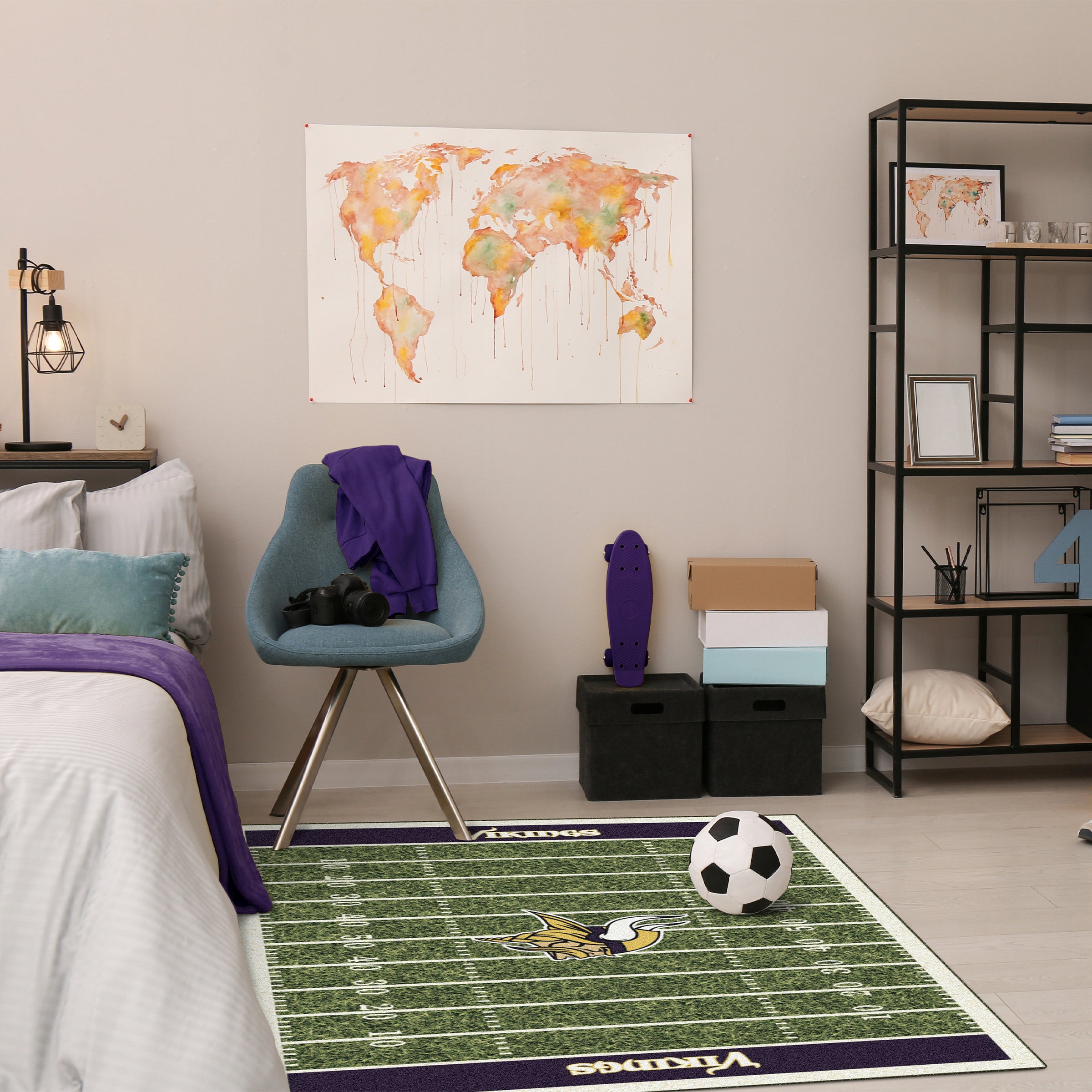 Minnesota Vikings 4x6 Homefield Rug