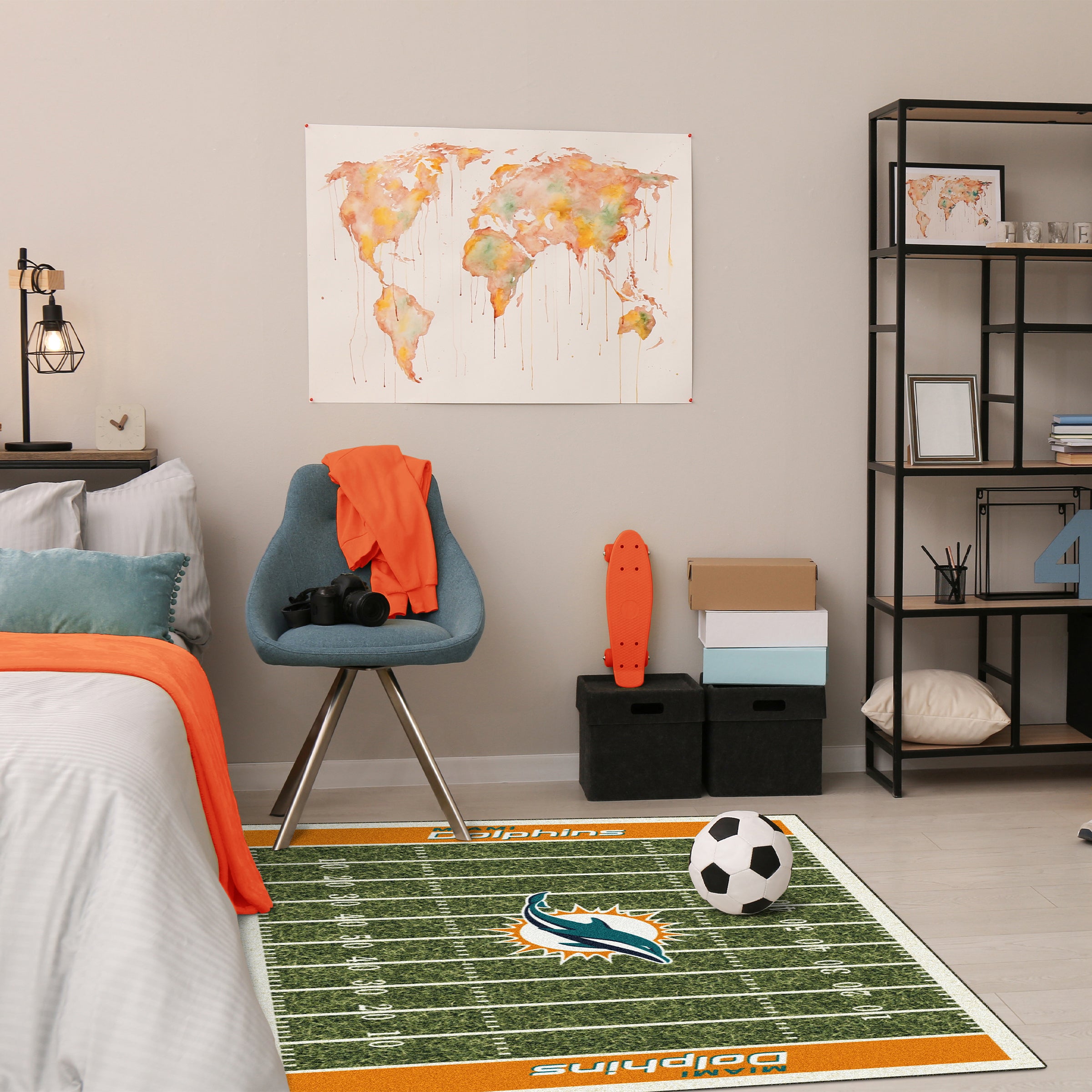 Miami Dolphins 4x6 Homefield Rug