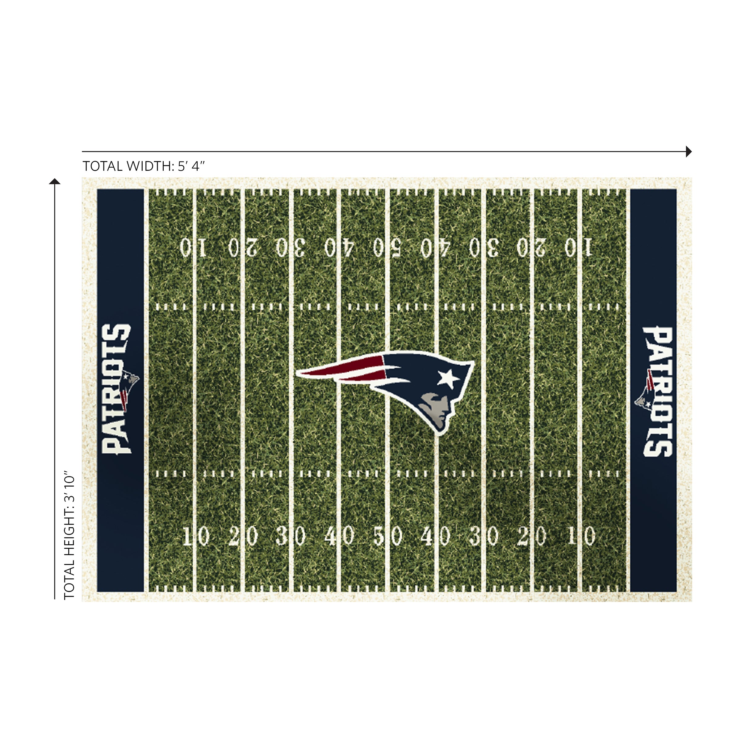 New England Patriots 4x6 Homefield Rug