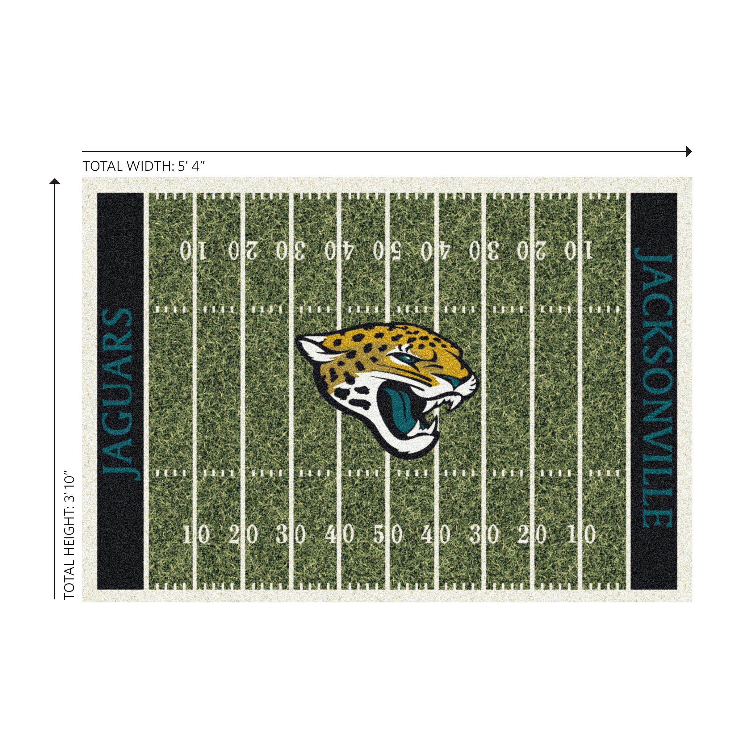 Jacksonville Jaguars 4x6 Homefield Rug