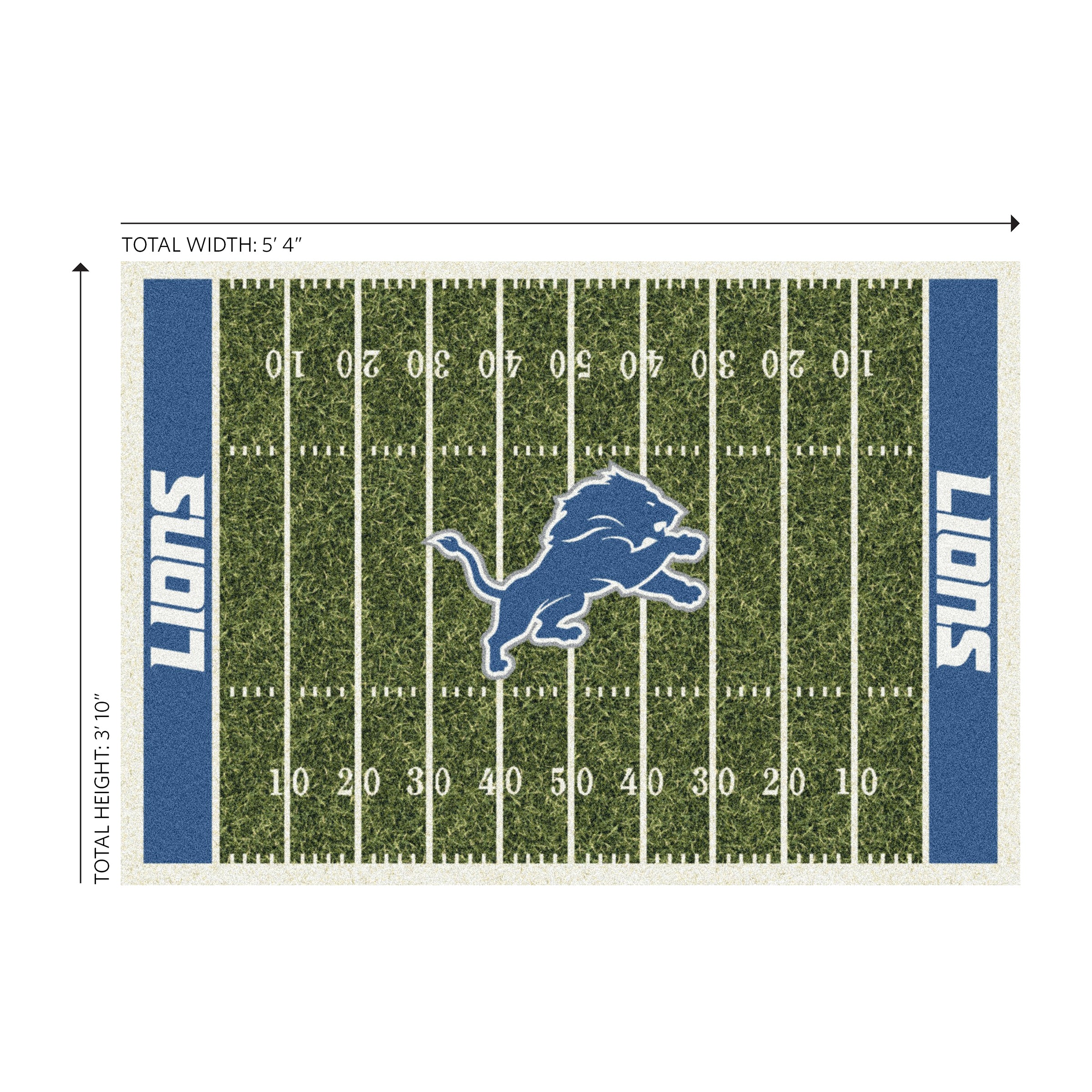 Detroit Lions 4x6 Homefield Rug