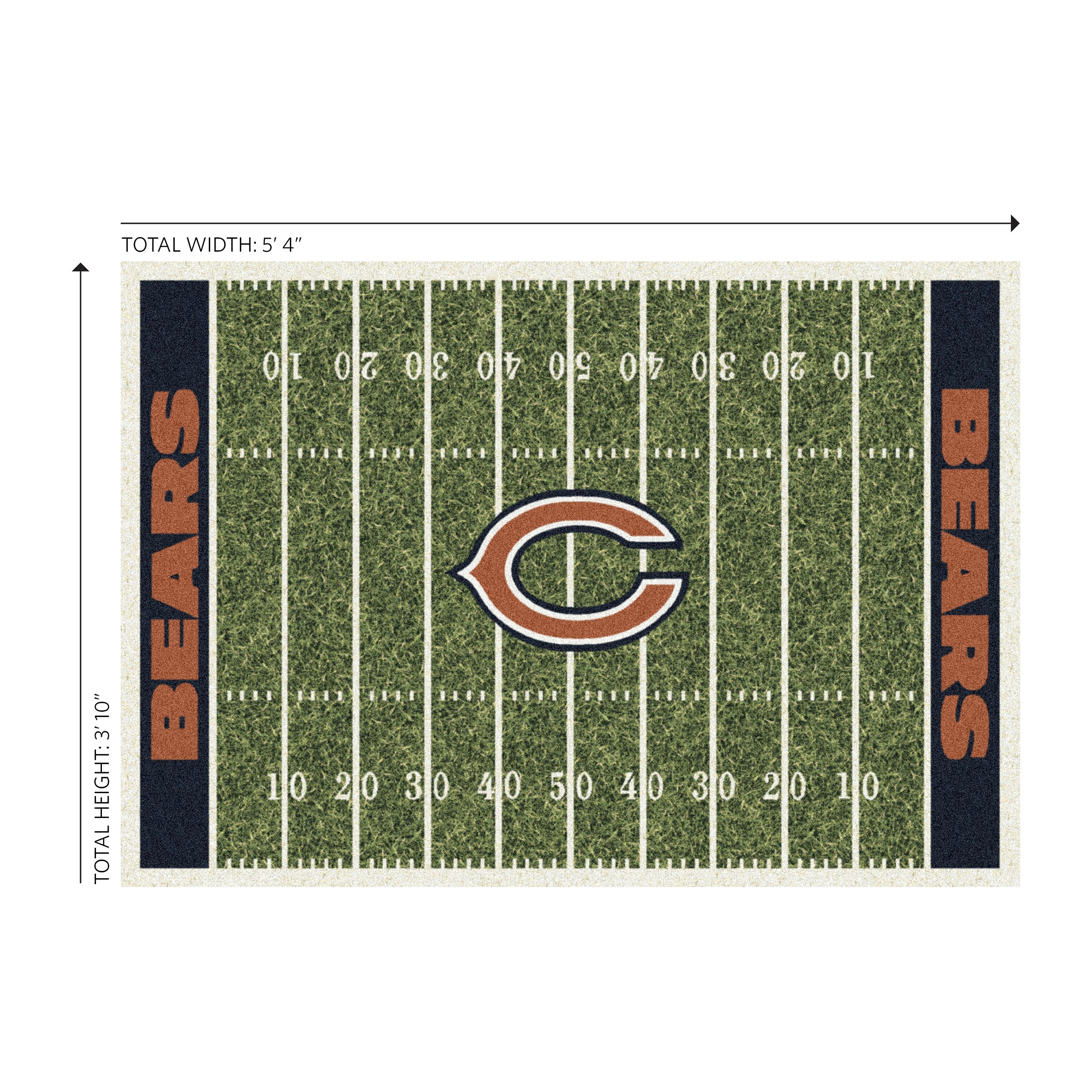 Chicago Bears 4x6 Homefield Rug