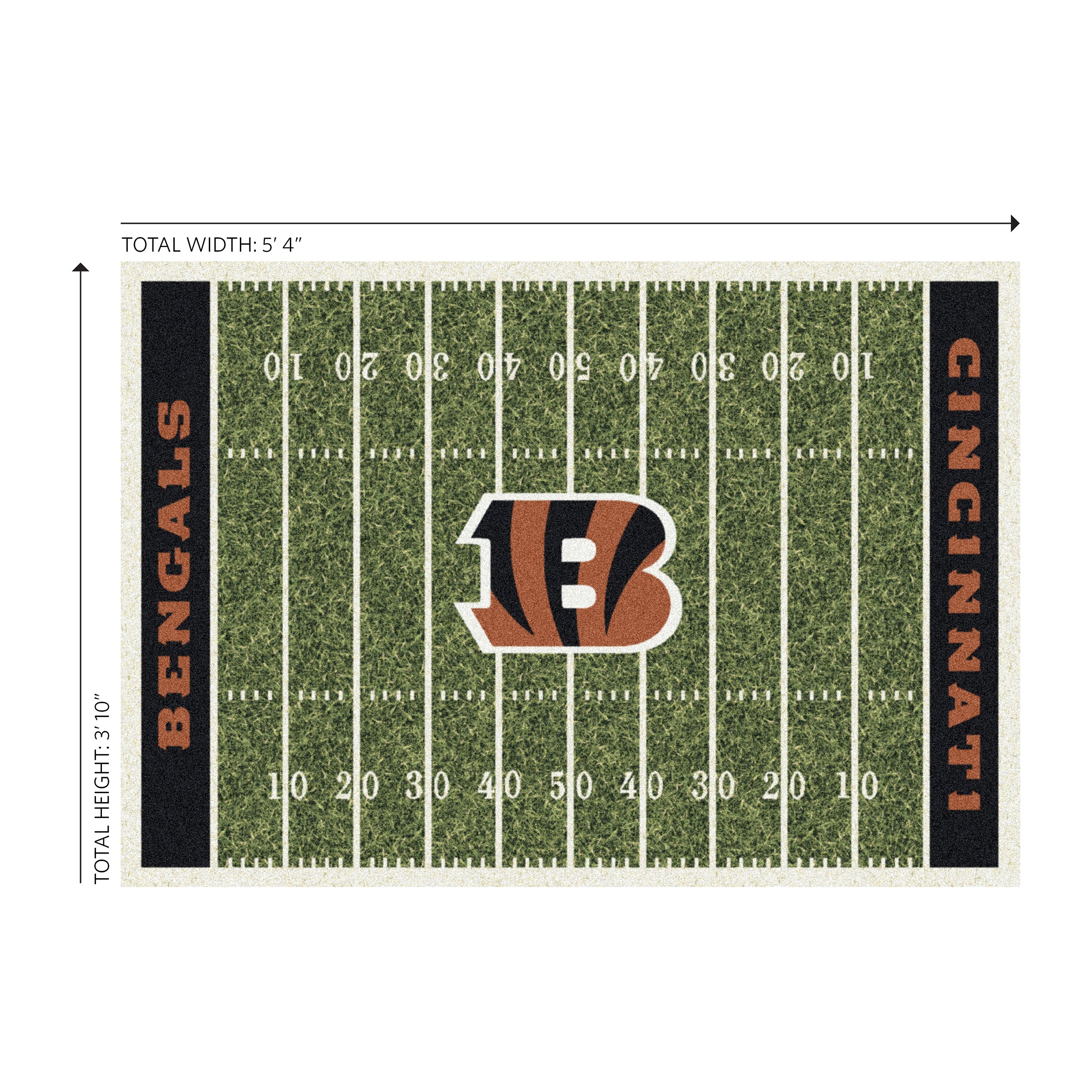 Cincinnati Bengals 4x6 Homefield Rug