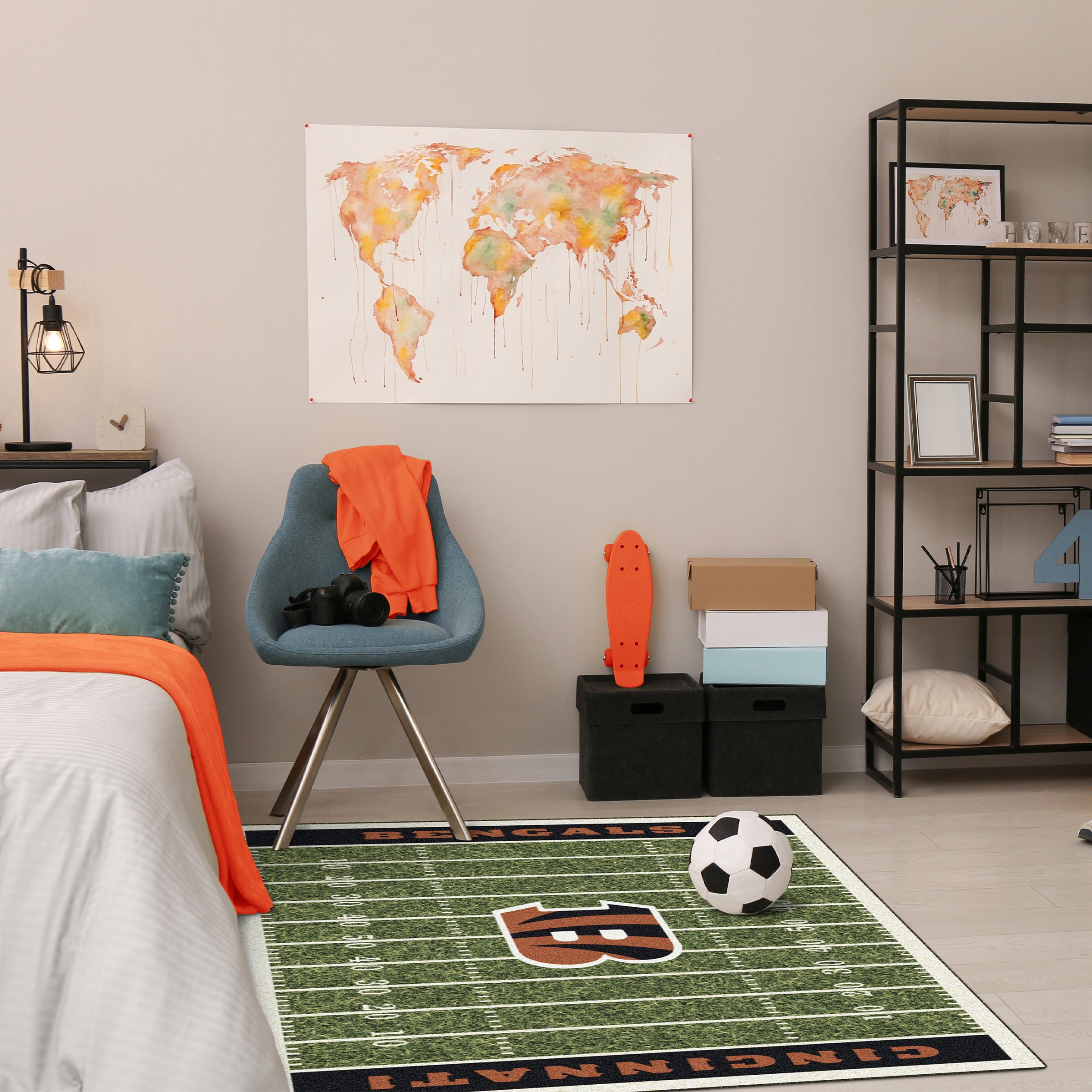 Cincinnati Bengals 4x6 Homefield Rug