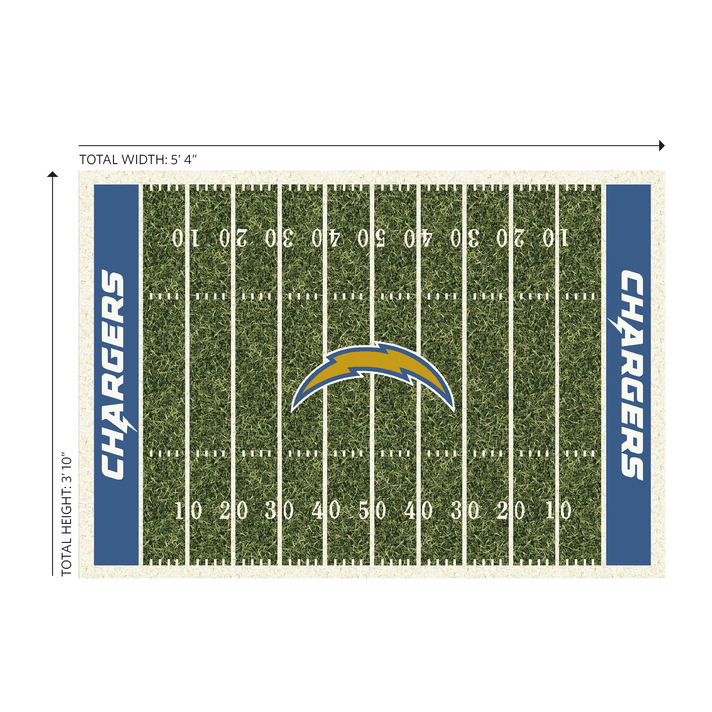 Los Angeles Chargers 4x6 Homefield Rug