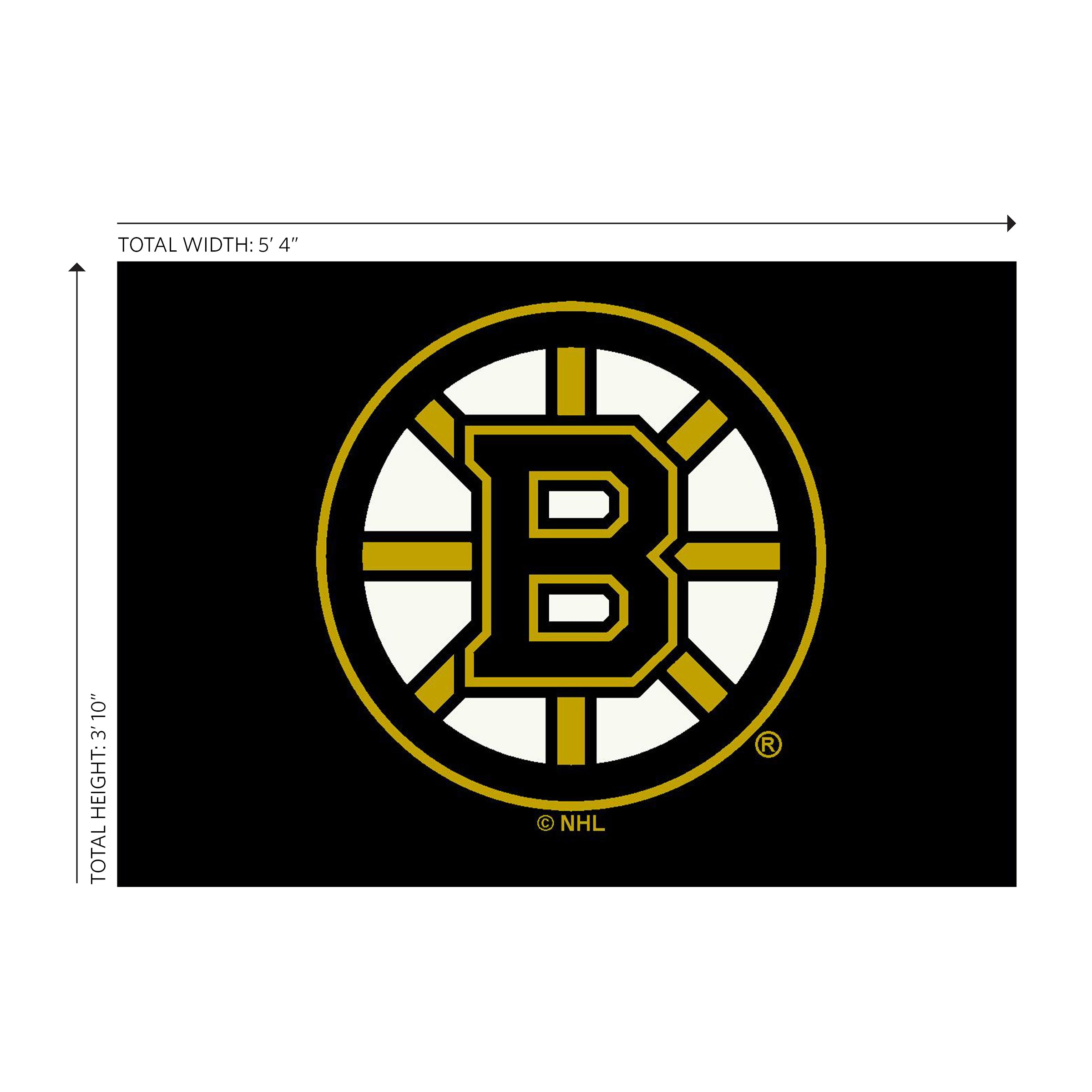 Boston Bruins 4x6 Spirit Rug