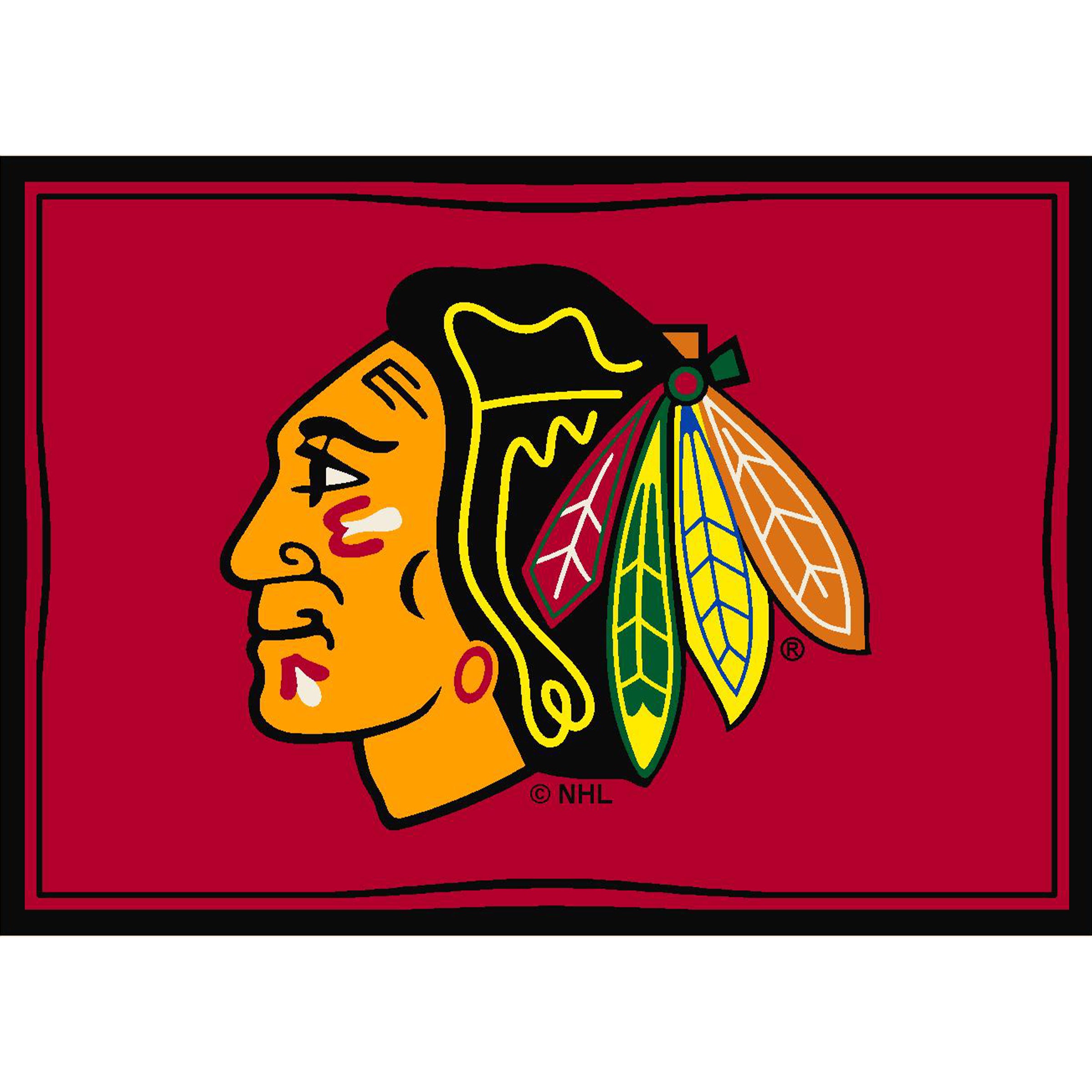 Chicago Blackhawks 4x6 Spirit Rug