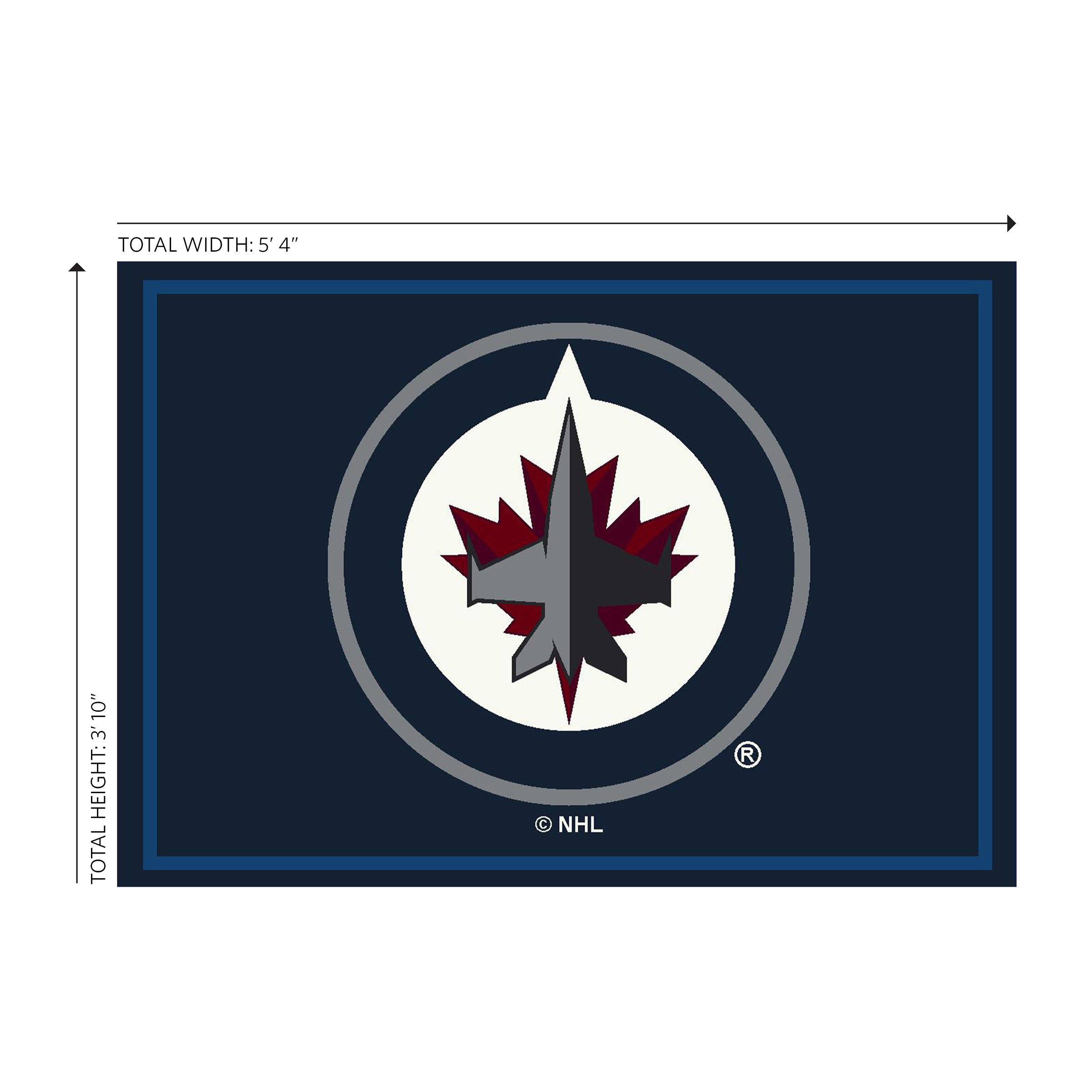 Winnipeg Jets 4x6 Spirit Rug