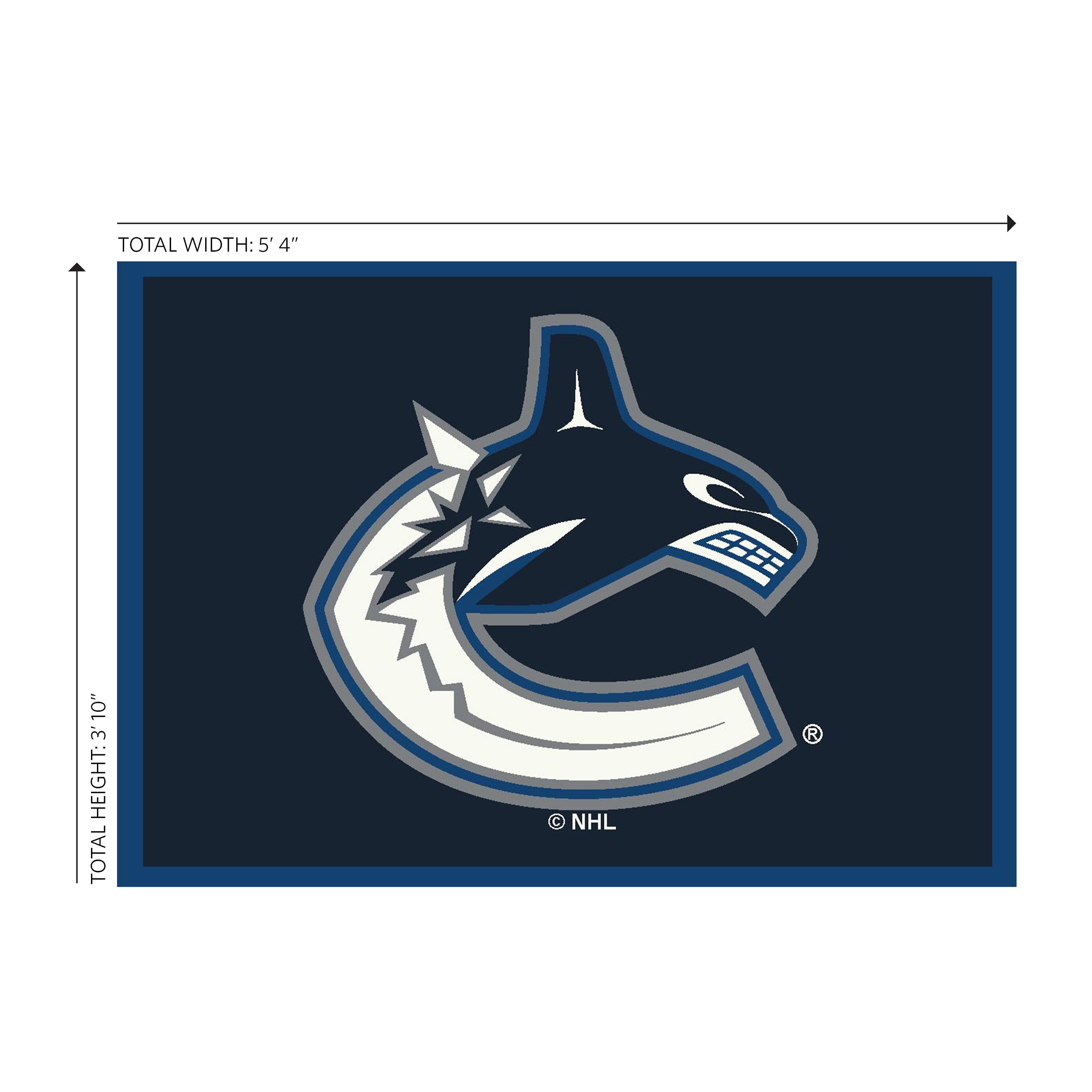 Vancouver Canucks  4x6 Spirit Rug