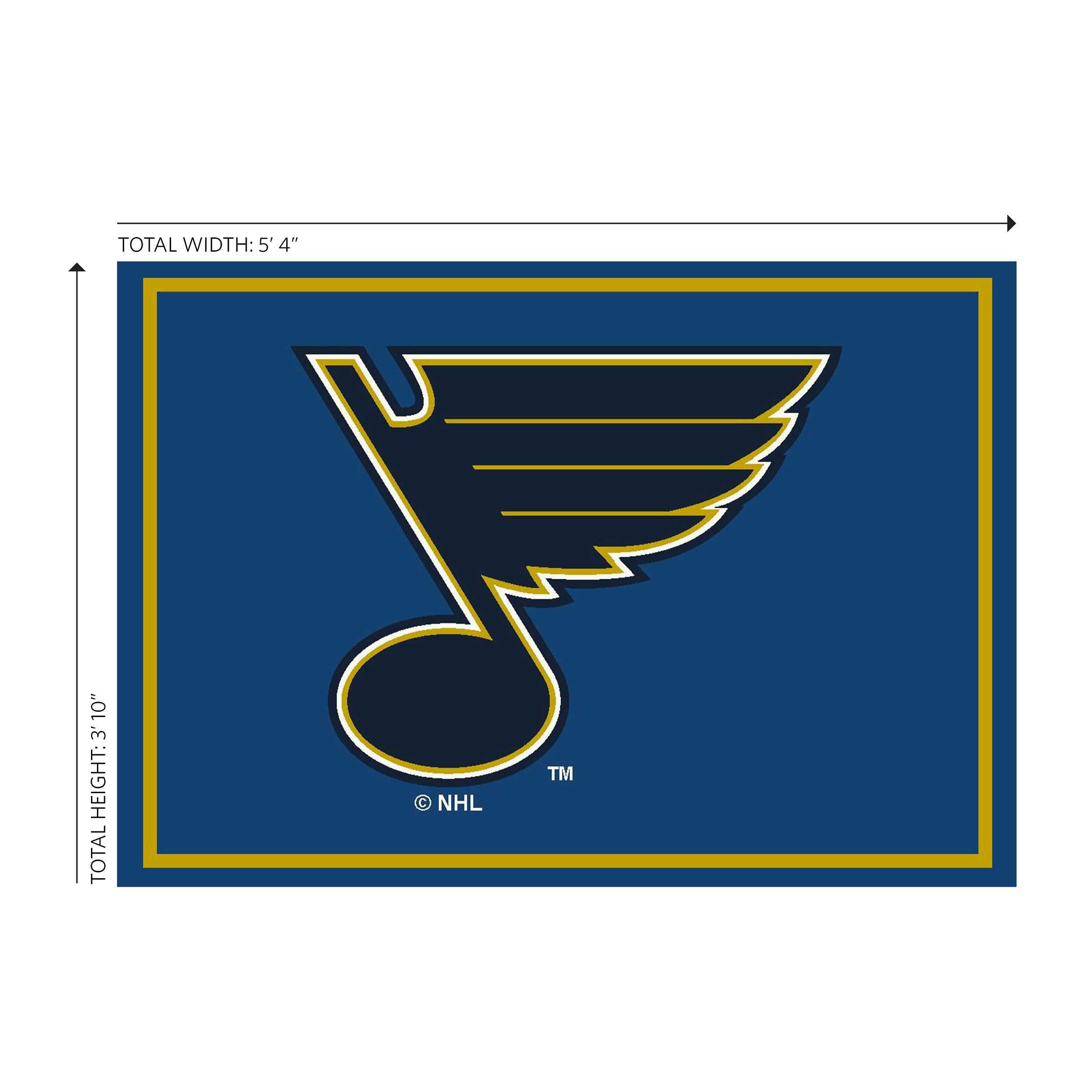 St. Louis Blues 4x6 Spirit Rug