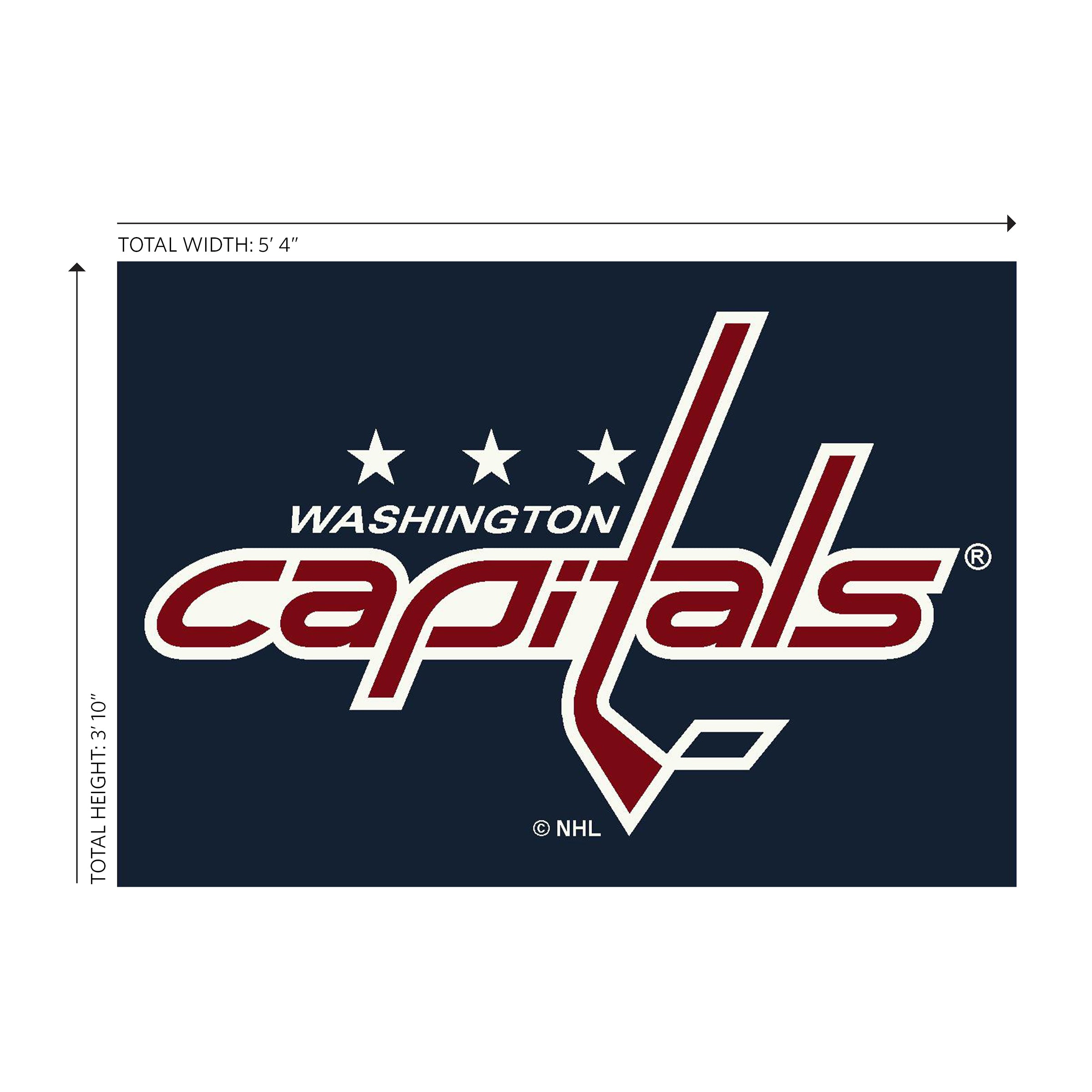 Washington Capitals 4x6 Spirit Rug