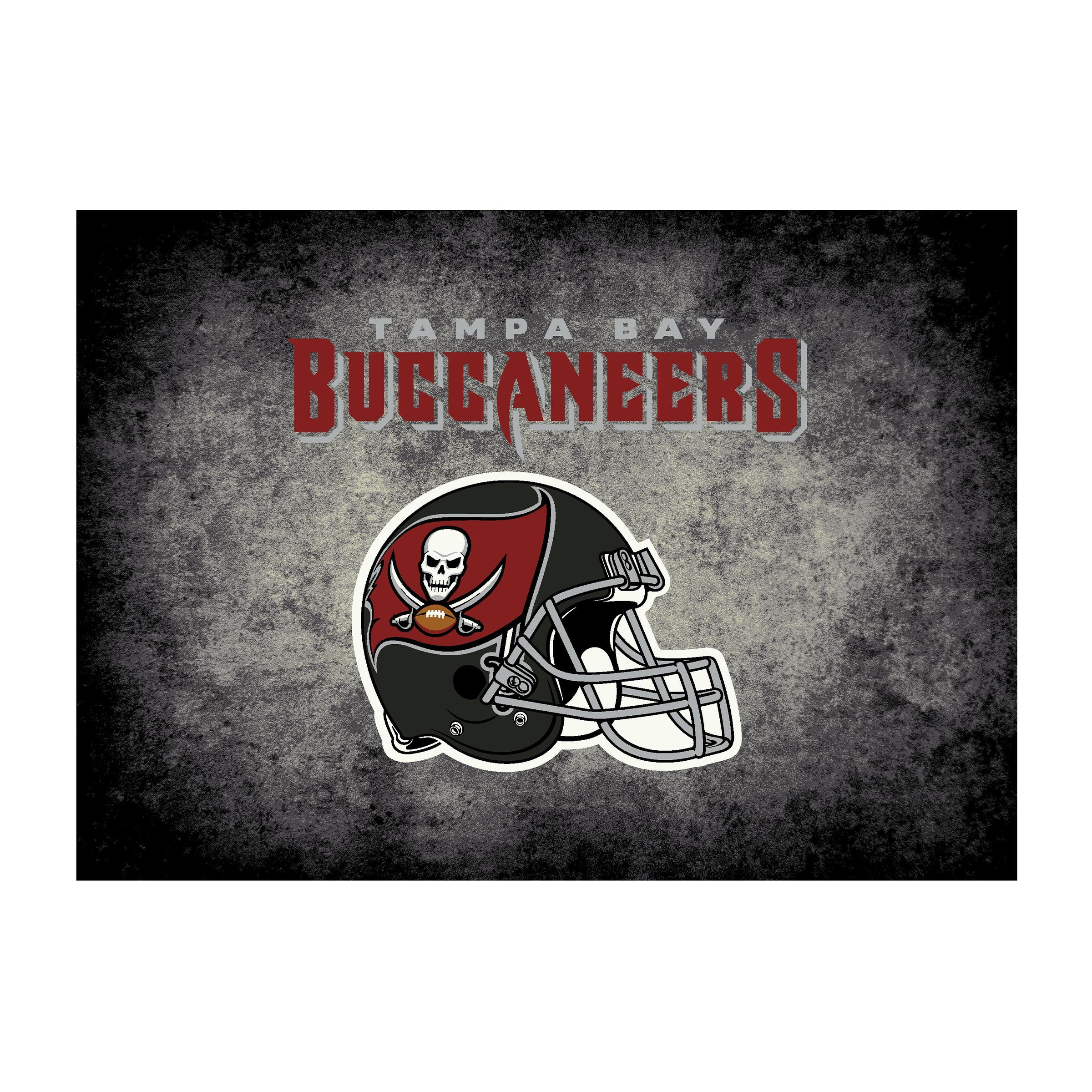 Tampa Bay Buccaneers 4x6 Distressed Rug