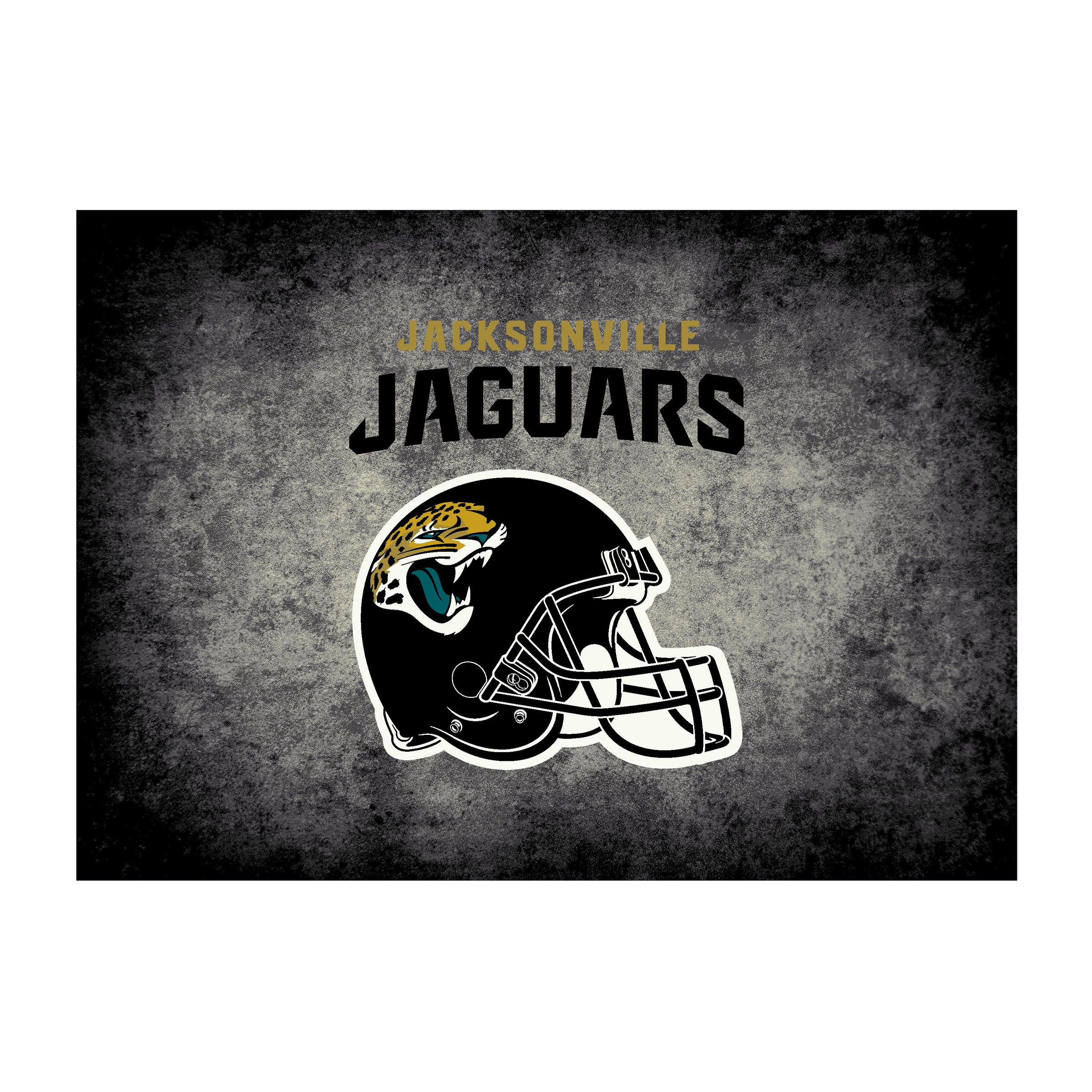 Jacksonville Jaguars 4x6 Distressed Rug