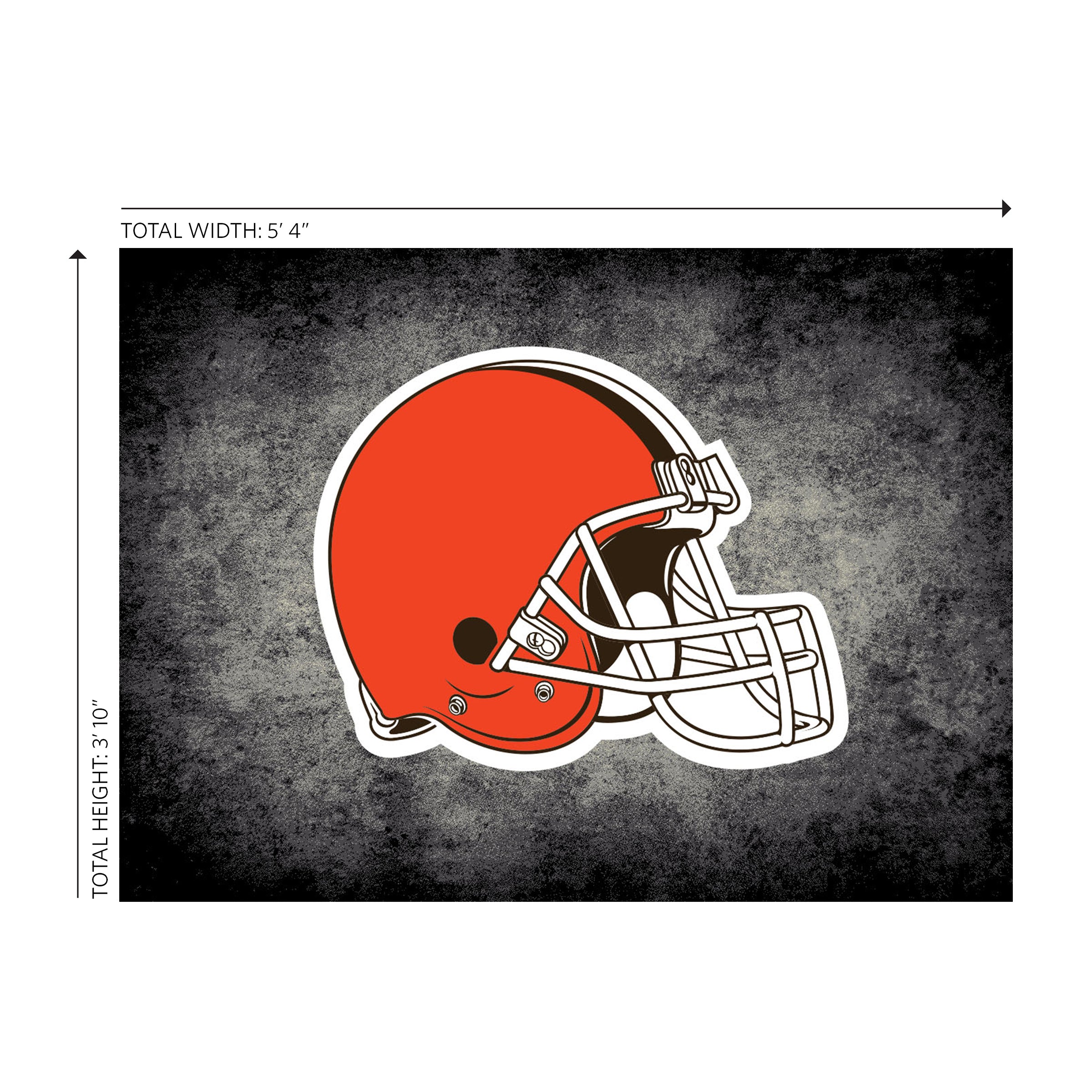 Cleveland Browns 4x6 Distressed Rug