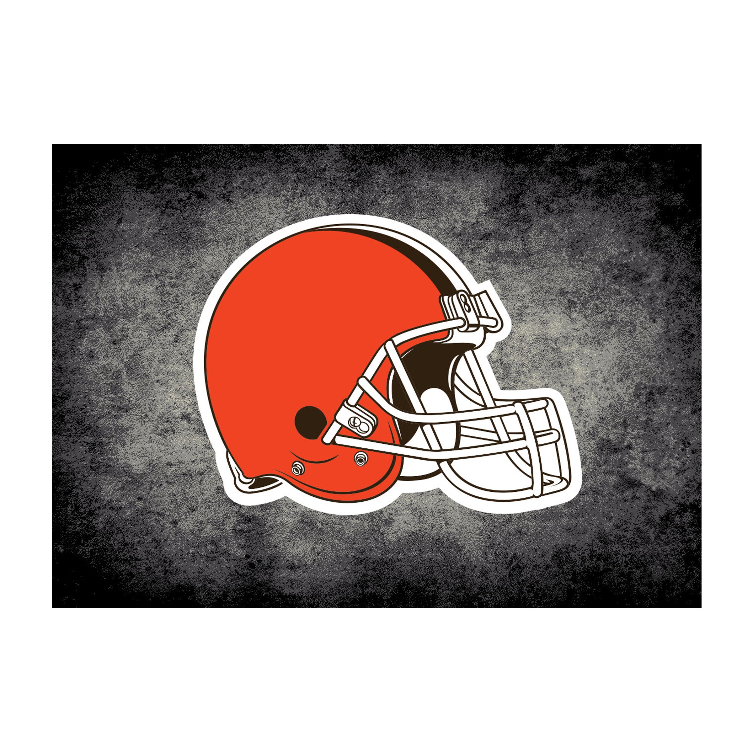 Cleveland Browns 4x6 Distressed Rug