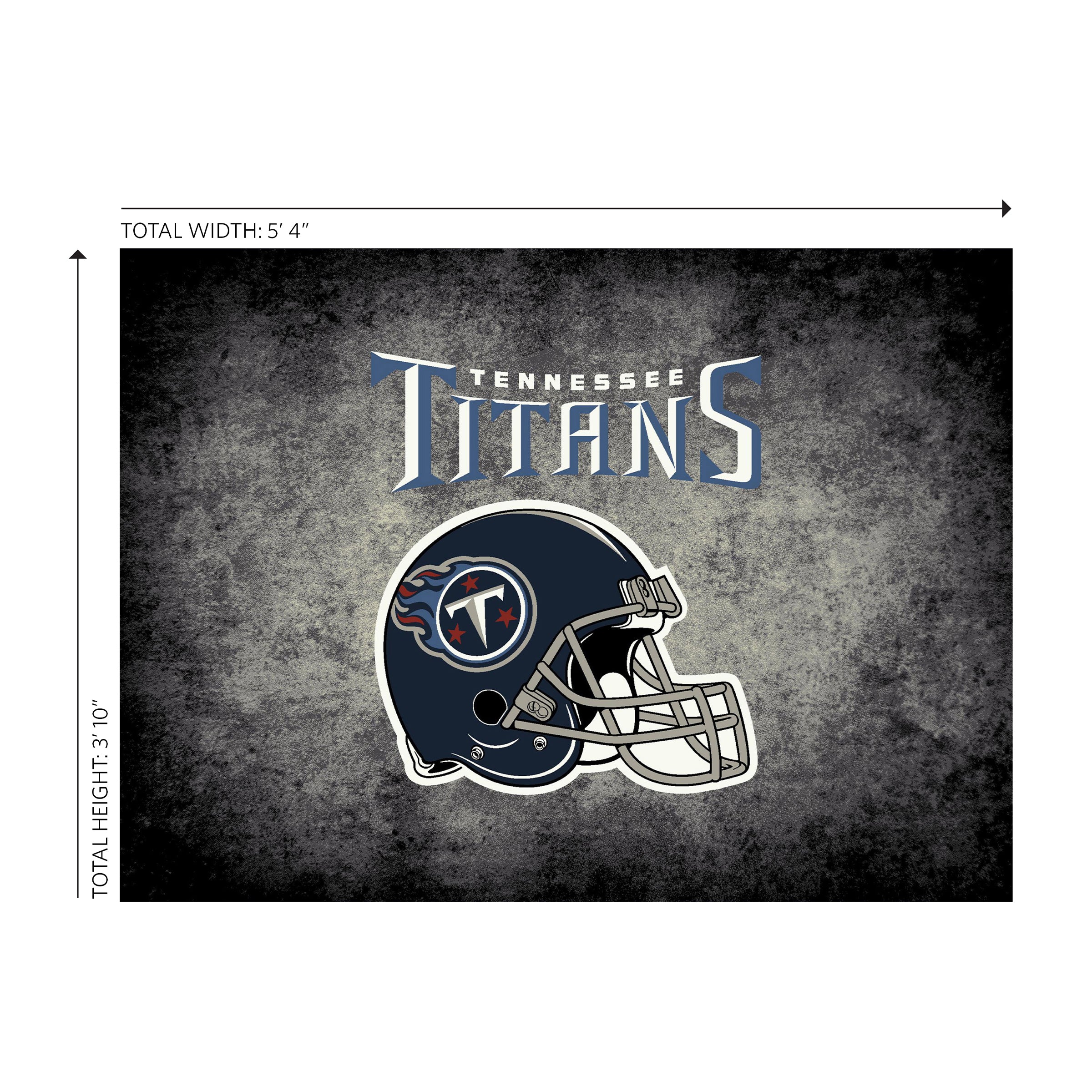 Tennessee Titans 4x6 Distressed Rug