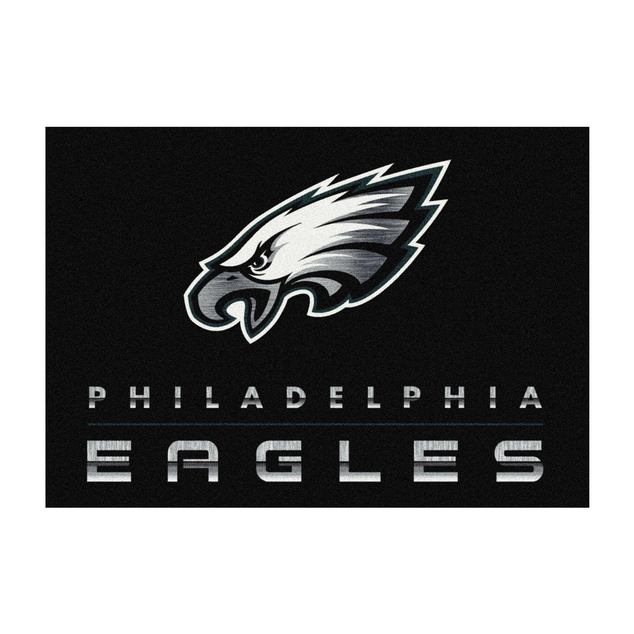 Philadelphia Eagles 4x6 Chrome Rug