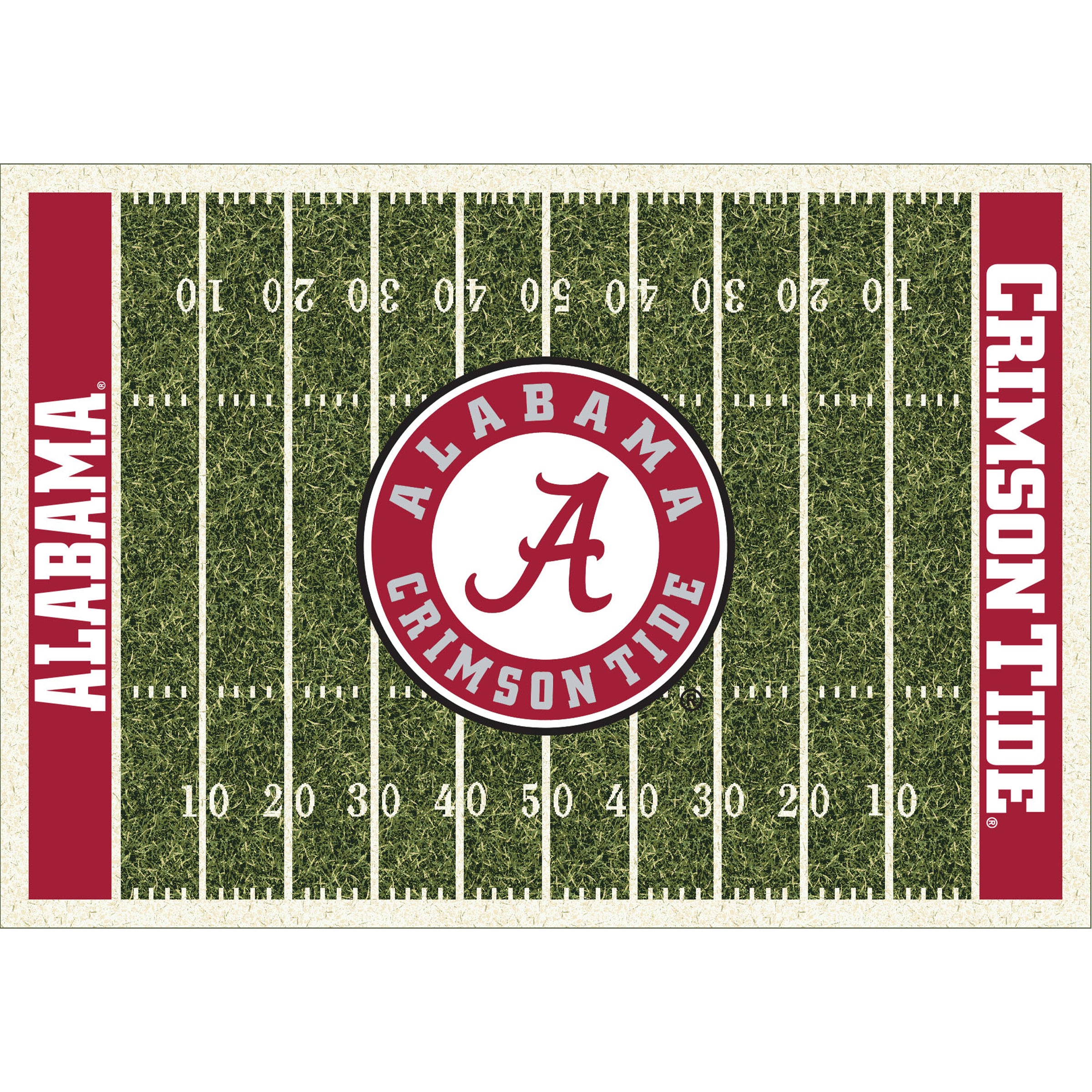 University Of Alabama 6x8 Homefield Rug