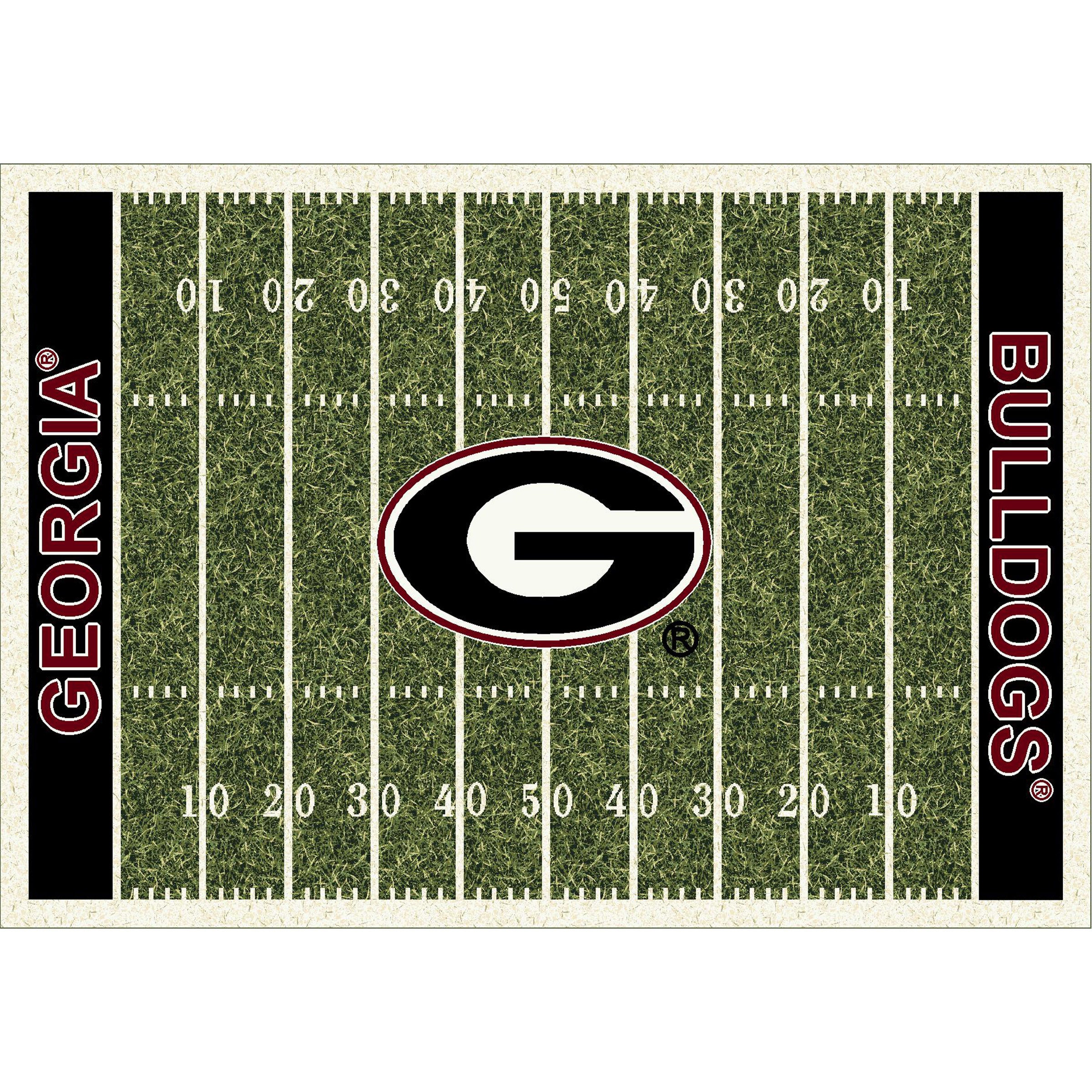 University Of Georgia 6x8 Homefield Rug