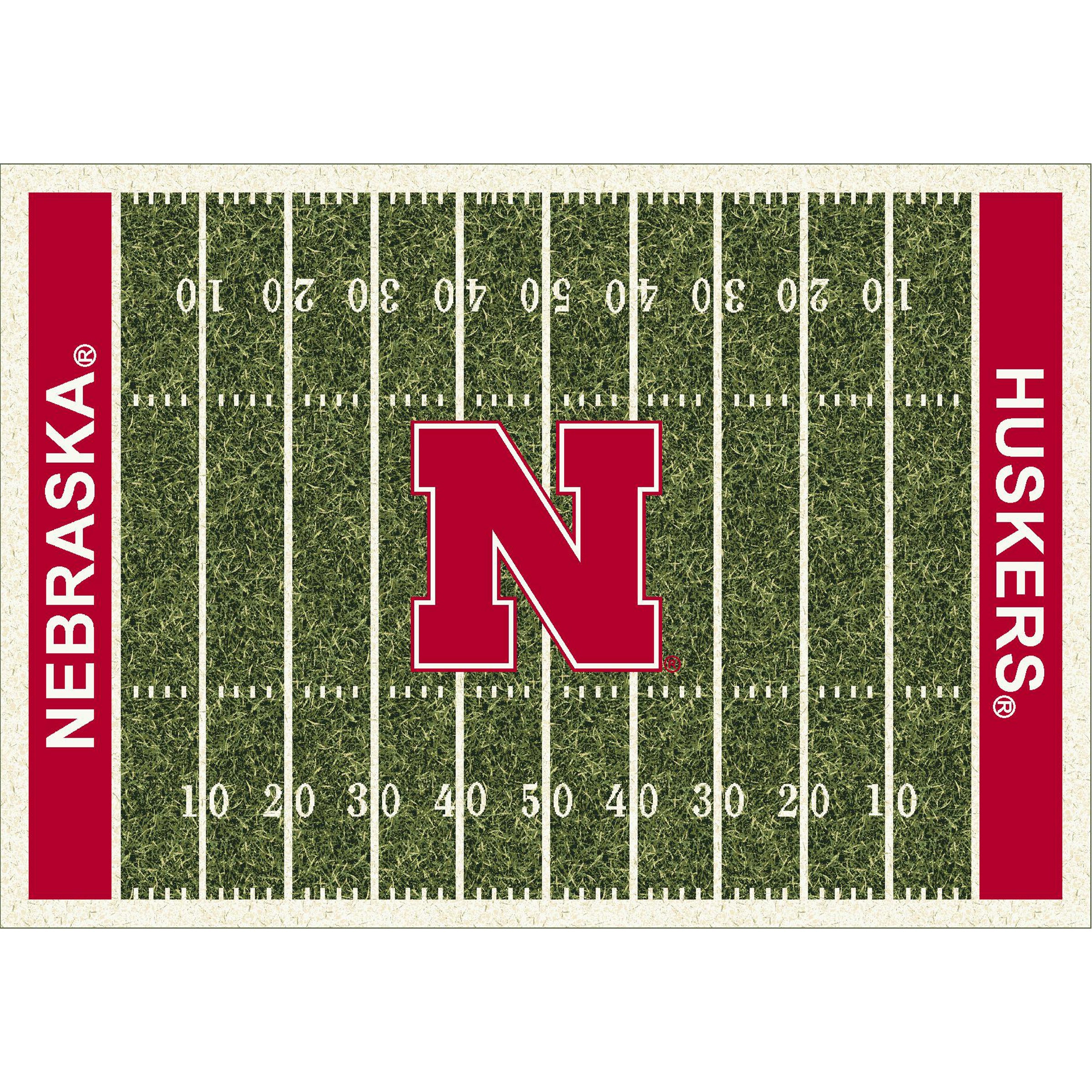 University Of Nebraska 6x8 Homefield Rug