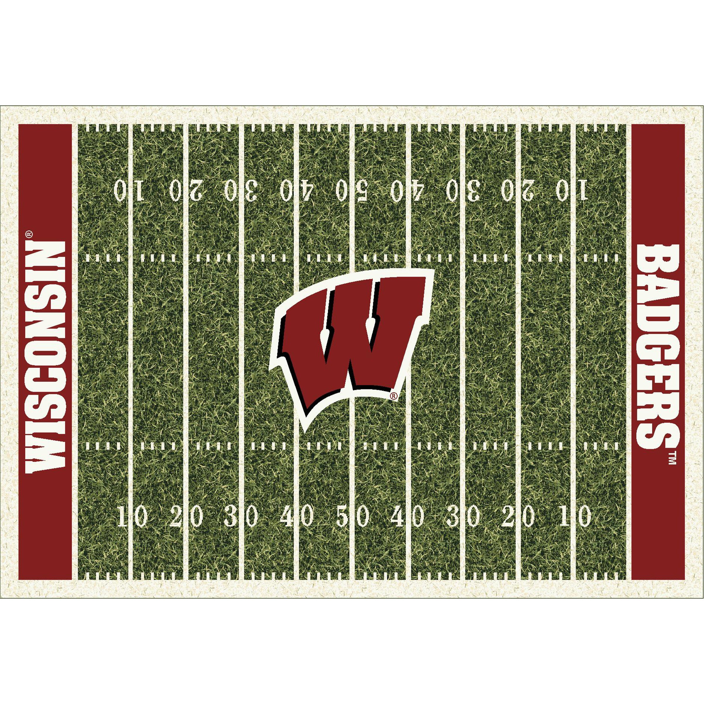 University Of Wisconsin 6x8 Homefield Rug