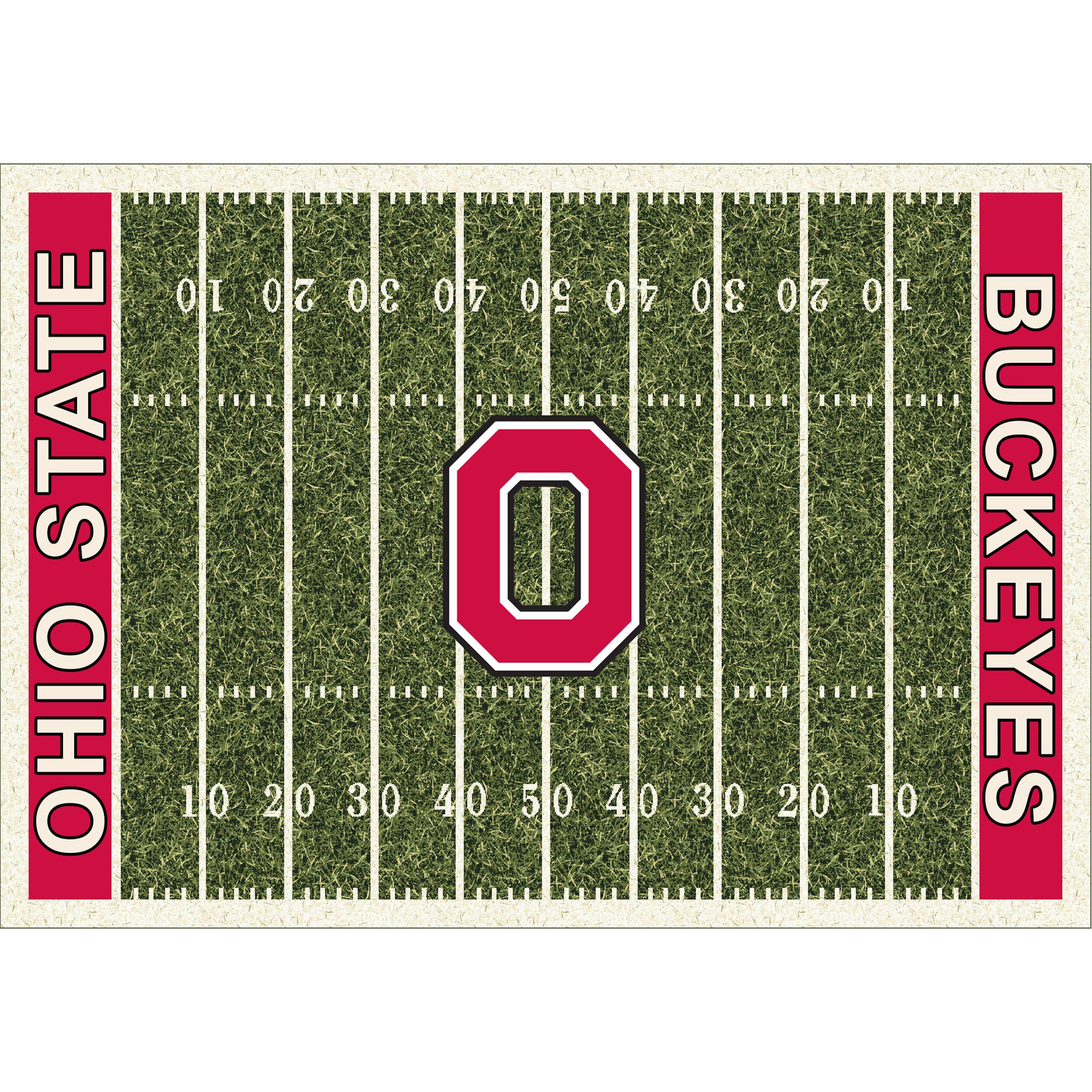 Ohio State 6x8 Homefield Rug