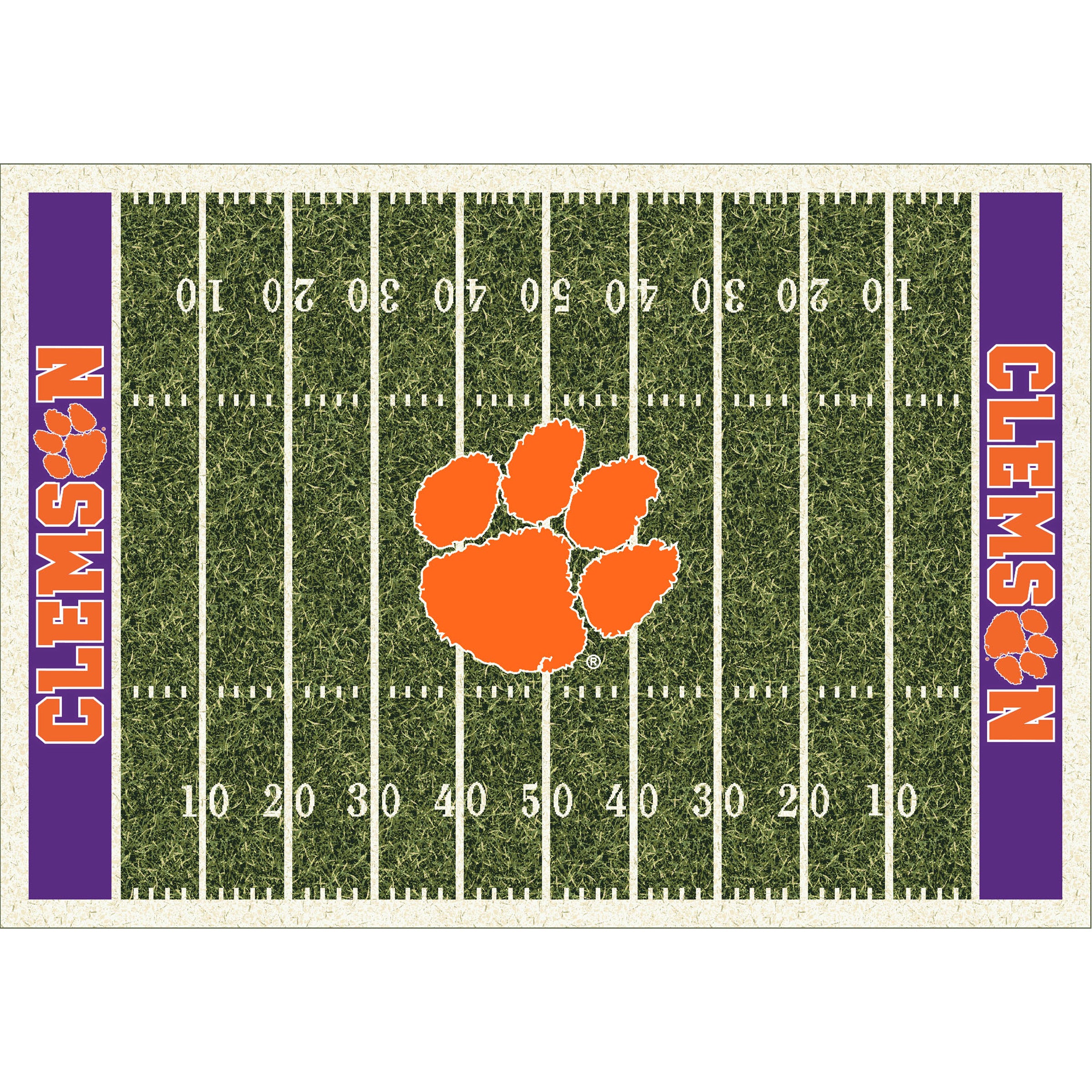 Clemson University 6x8 Homefield Rug