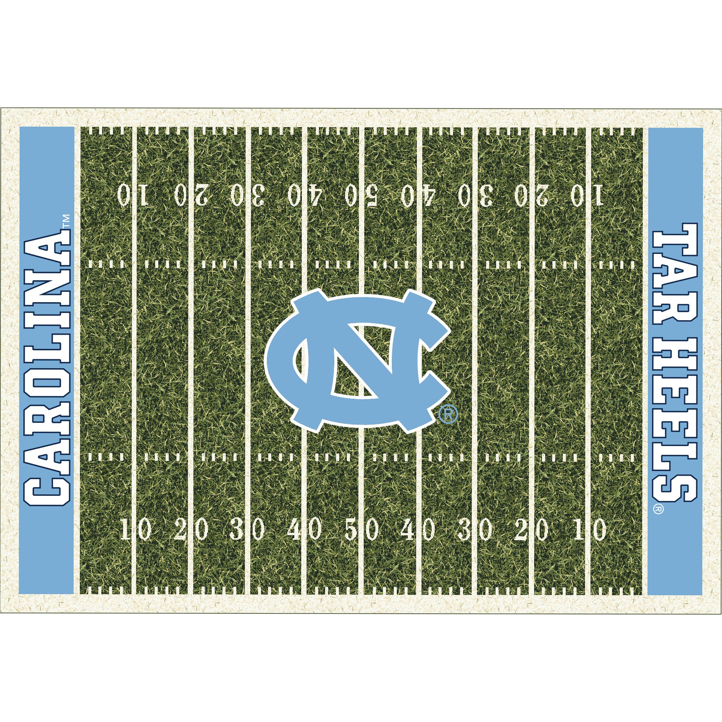 University of North Carolina 6x8 Homefield Rug