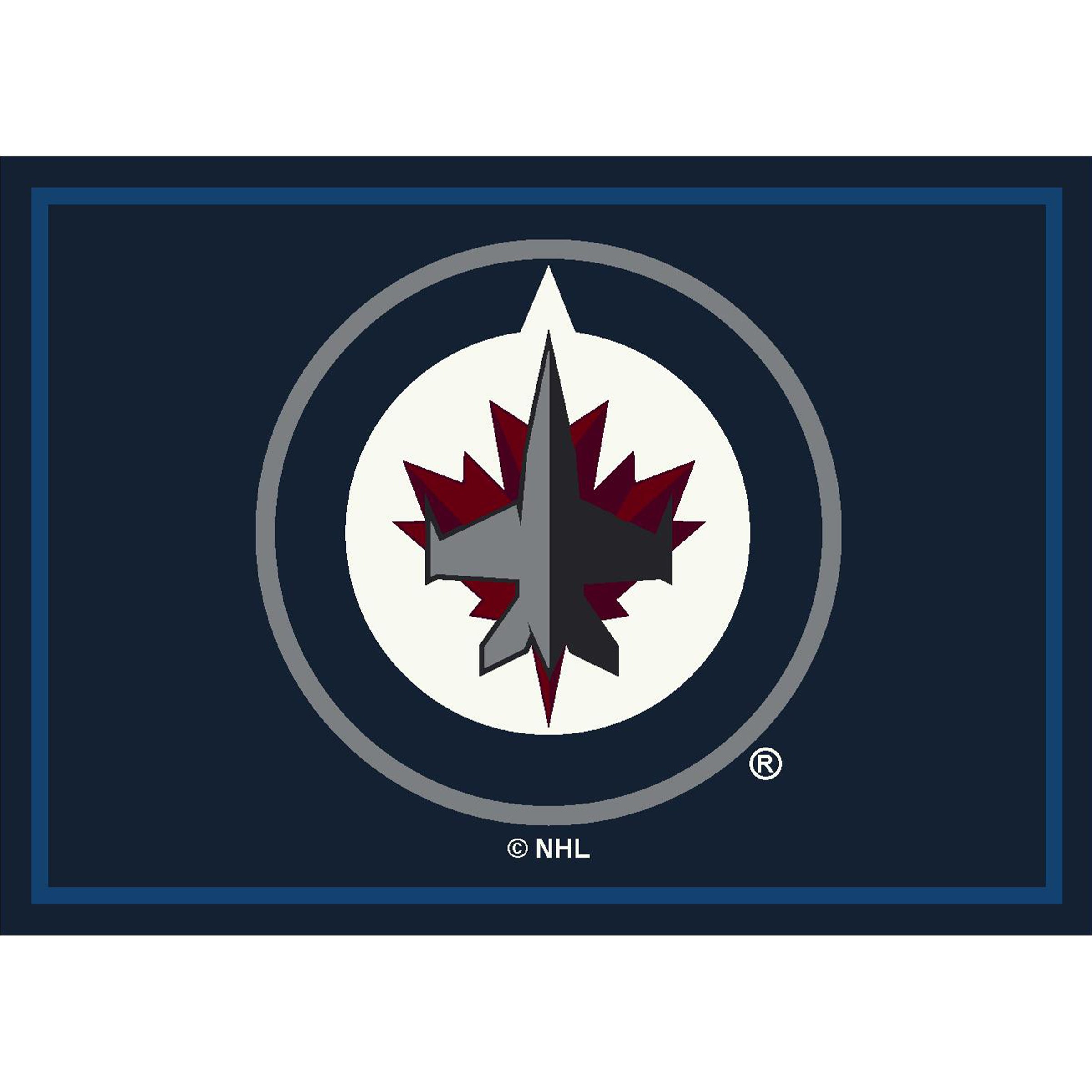 Winnipeg Jets 6x8 Spirit Rug