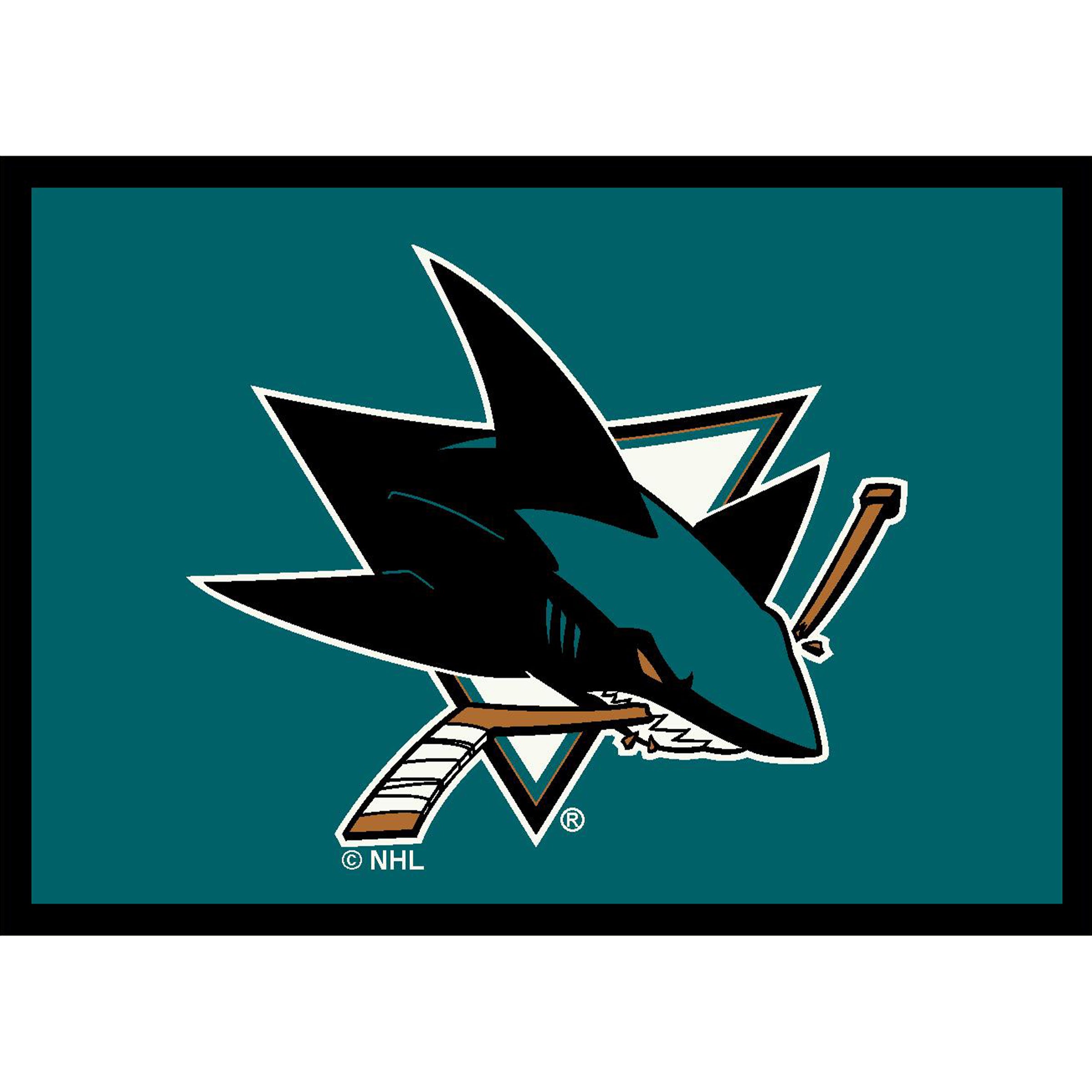 San Jose Sharks 6x8 Spirit Rug