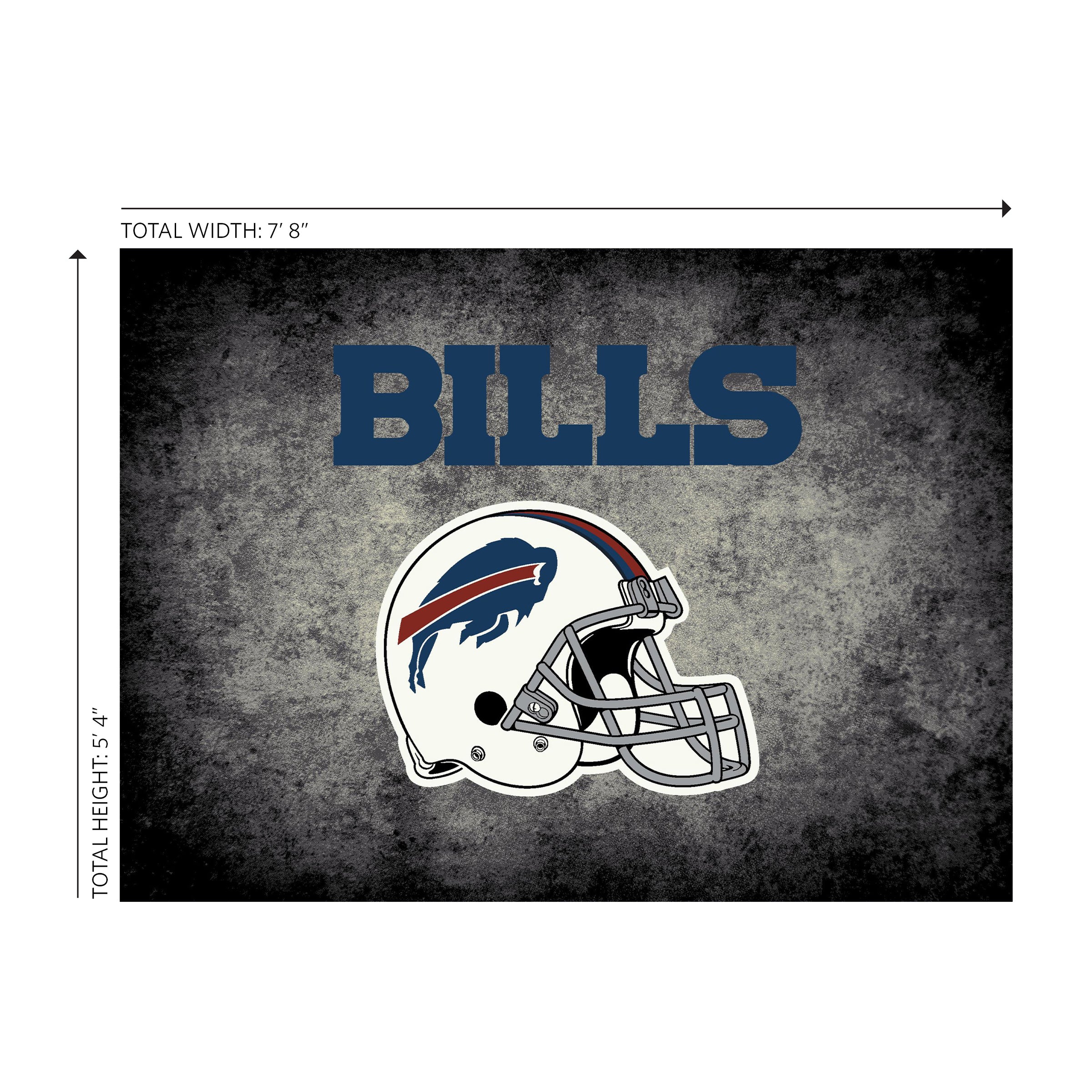 Buffalo Bills 6x8 Distressed Rug