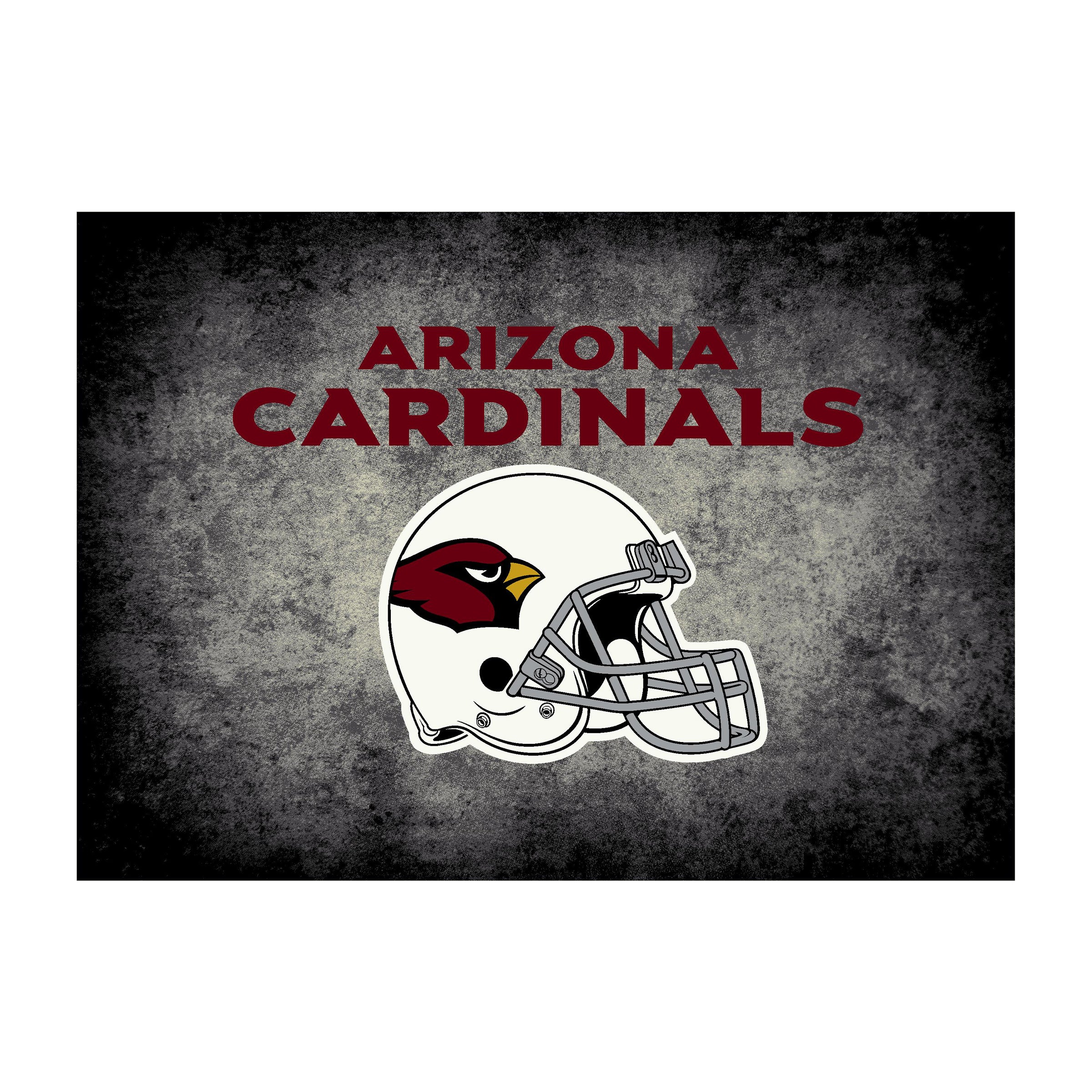 Arizona Cardinals 6x8 Distressed Rug