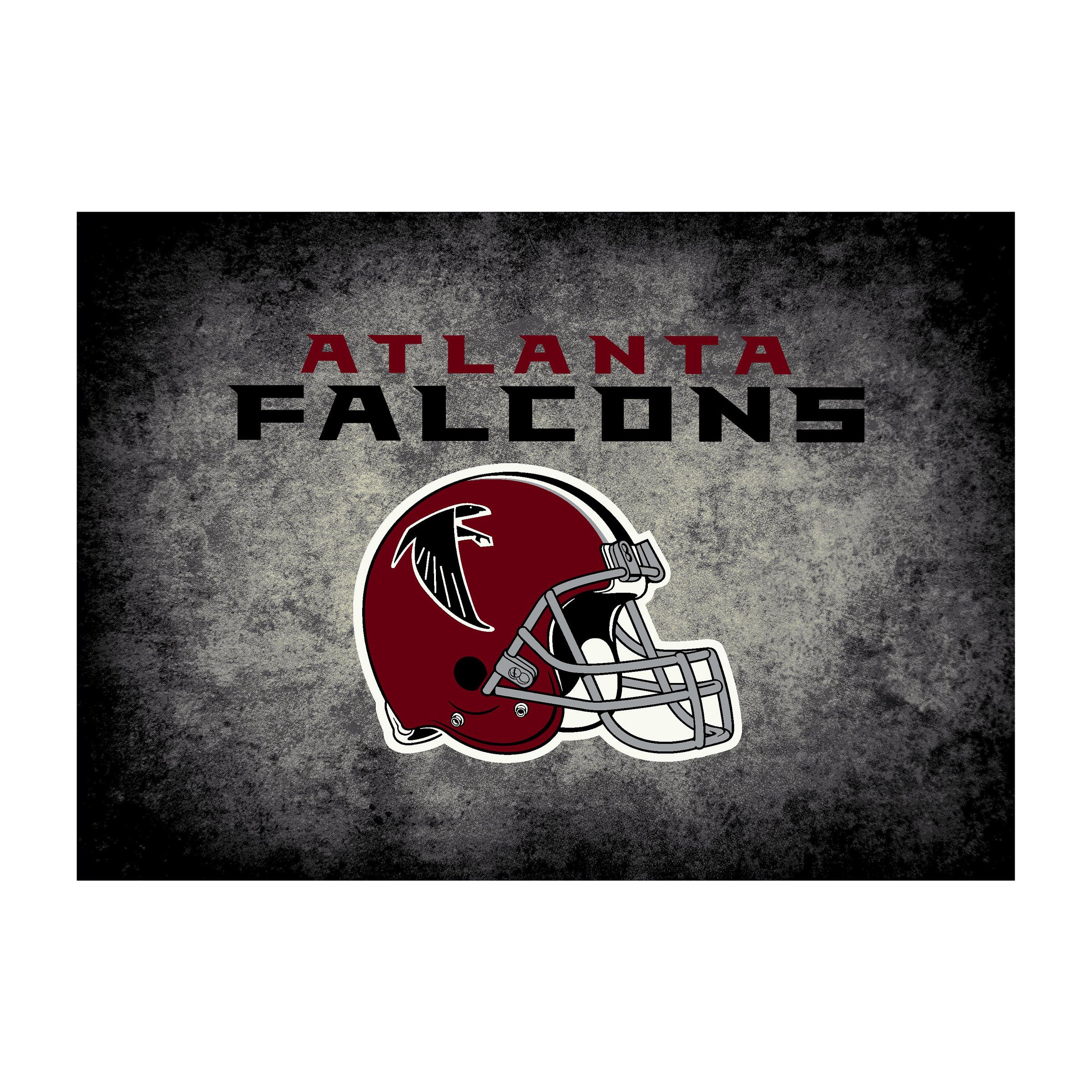 Atlanta Falcons 6x8 Distressed Rug