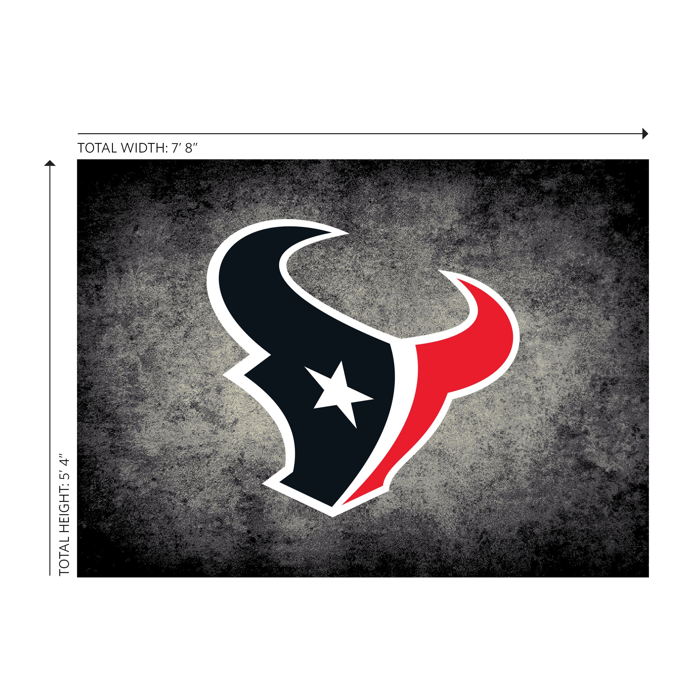 Houston Texans 6x8 Distressed Rug