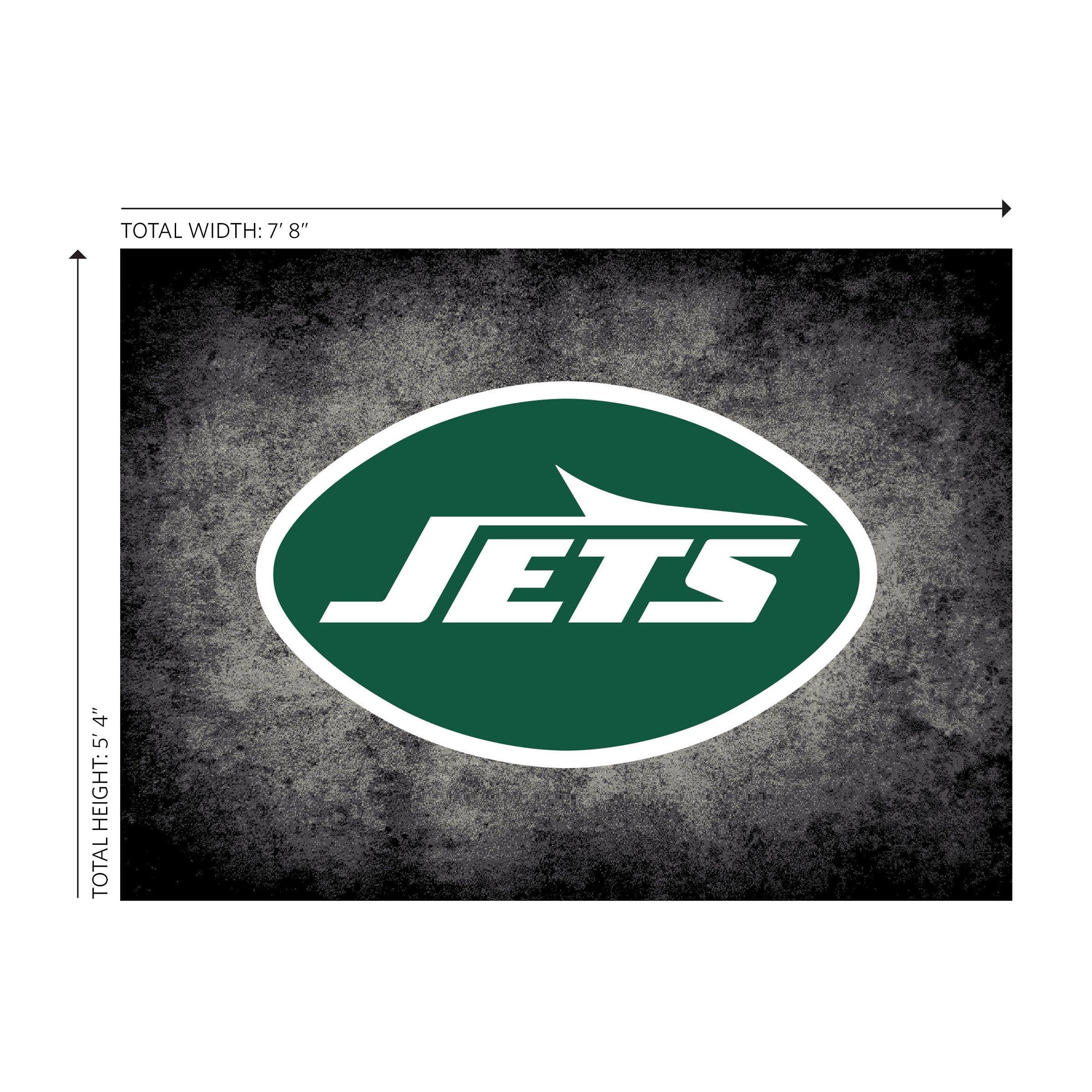 New York Jets 6x8 Distressed Rug