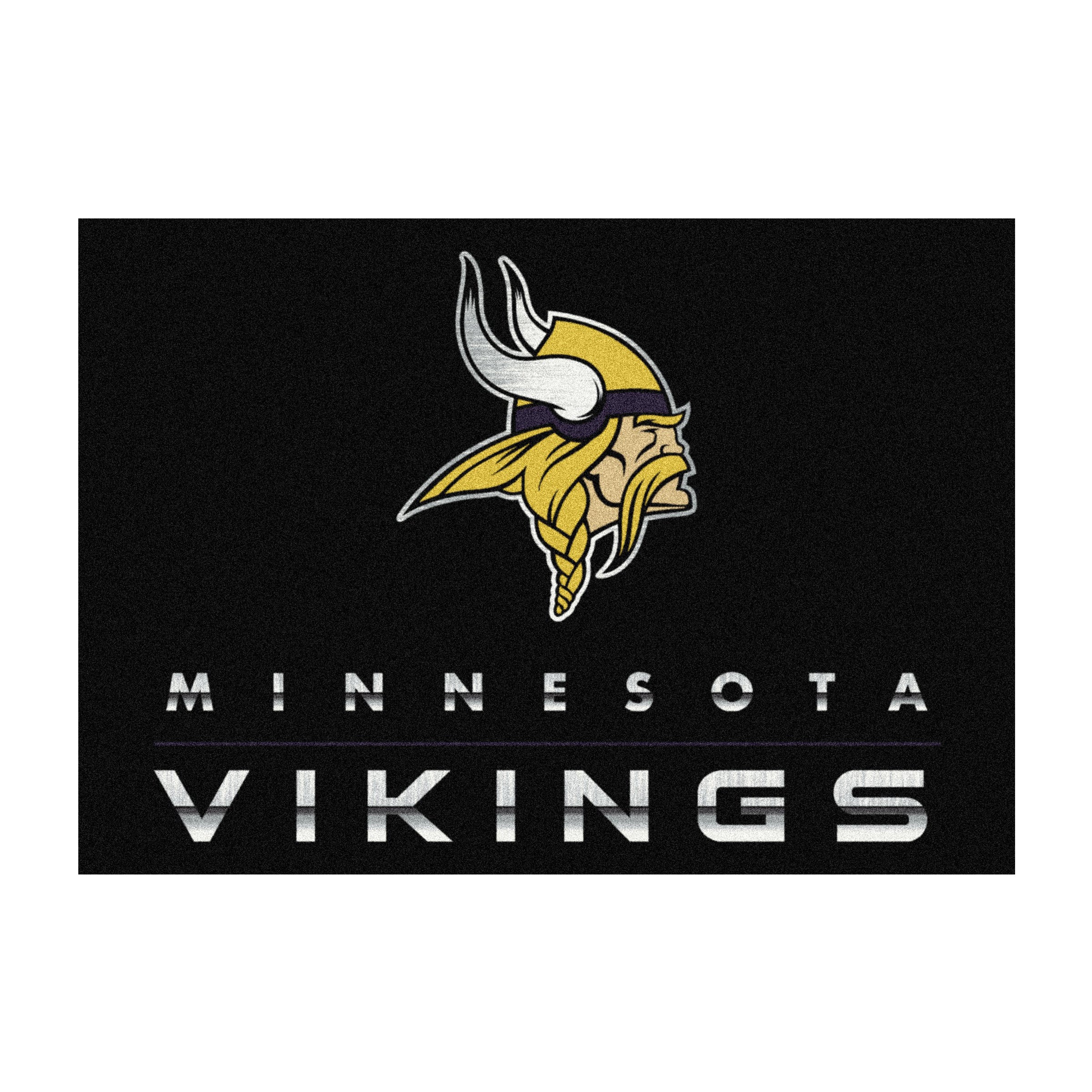 Minnesota Vikings 6x8 Chrome Rug