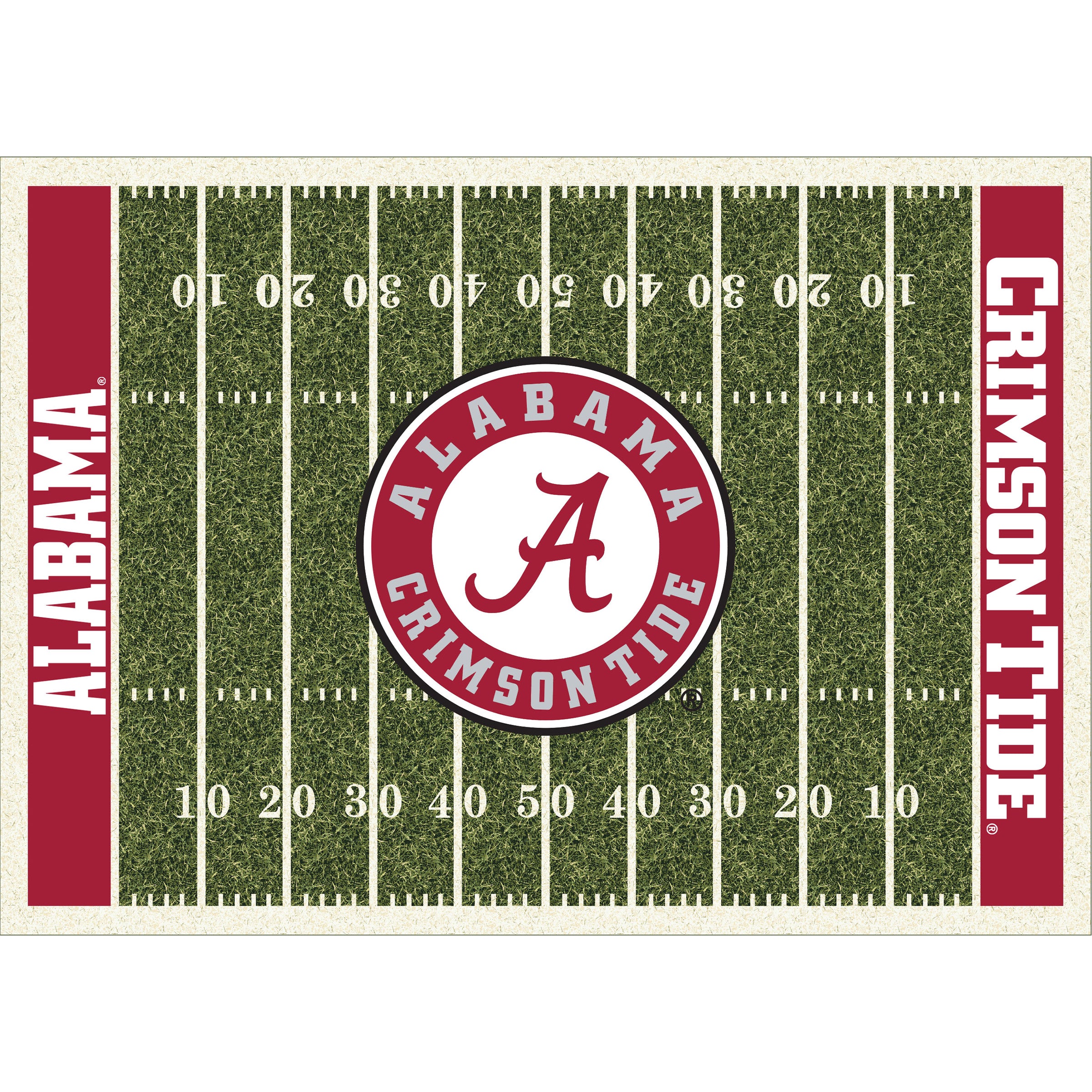 University Of Alabama 8x11 Homefield Rug