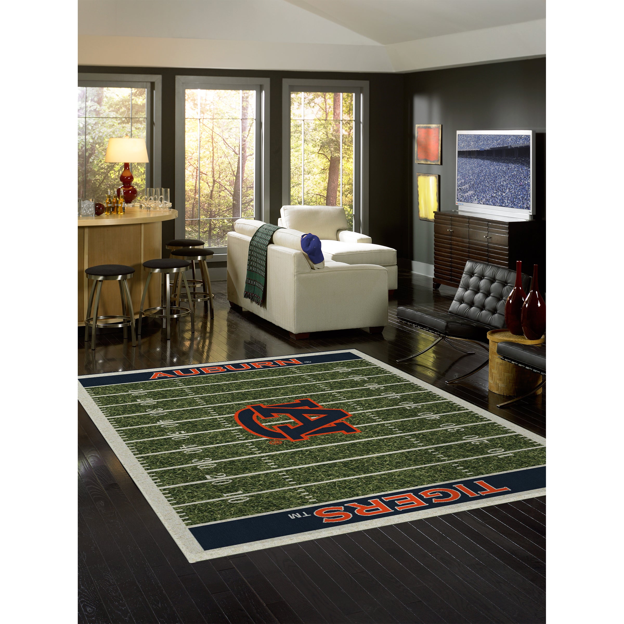 Auburn University 8x11 Homefield Rug